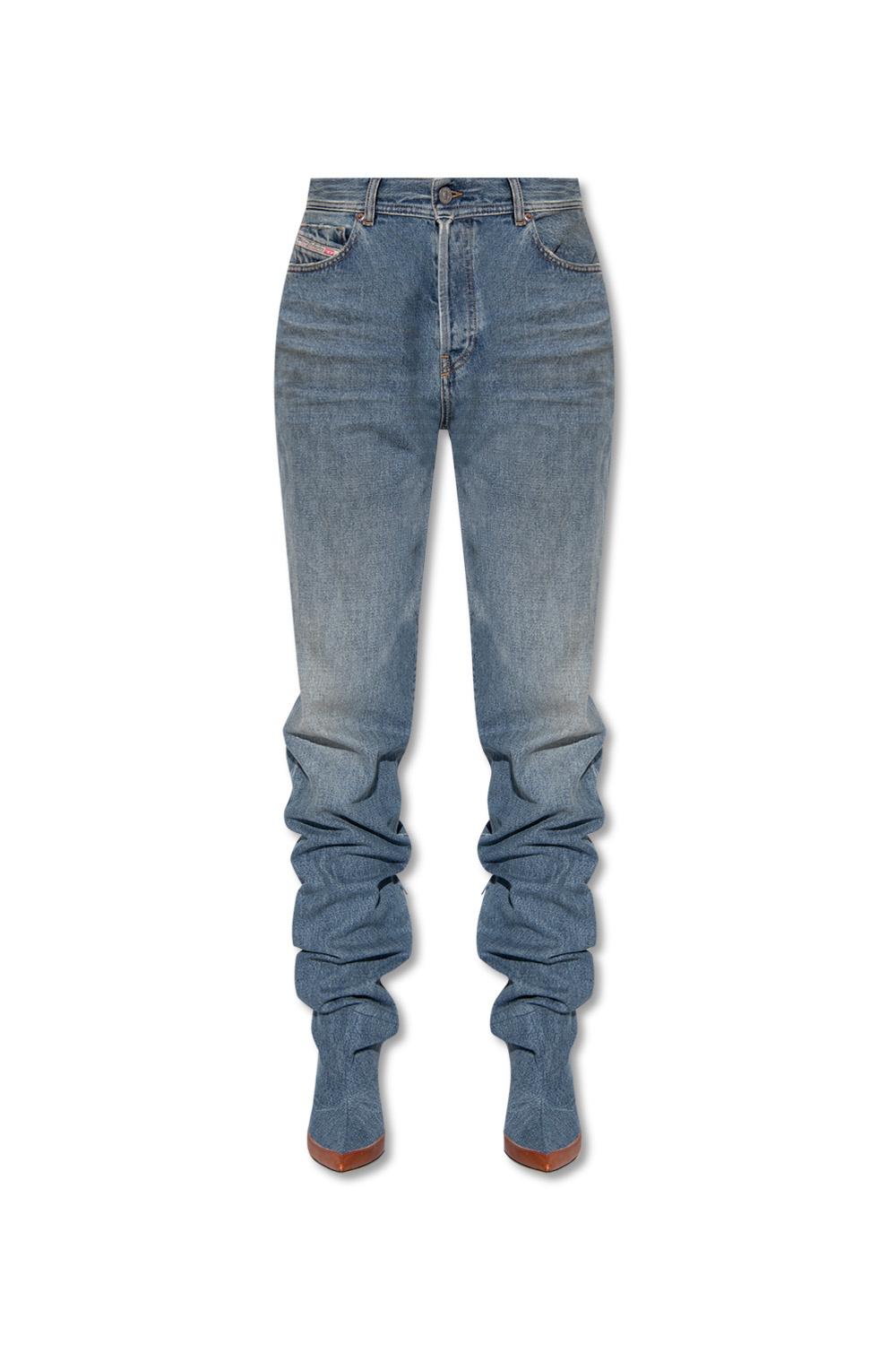 DIESEL Jeans With Stiletto Boots in Blue | Lyst