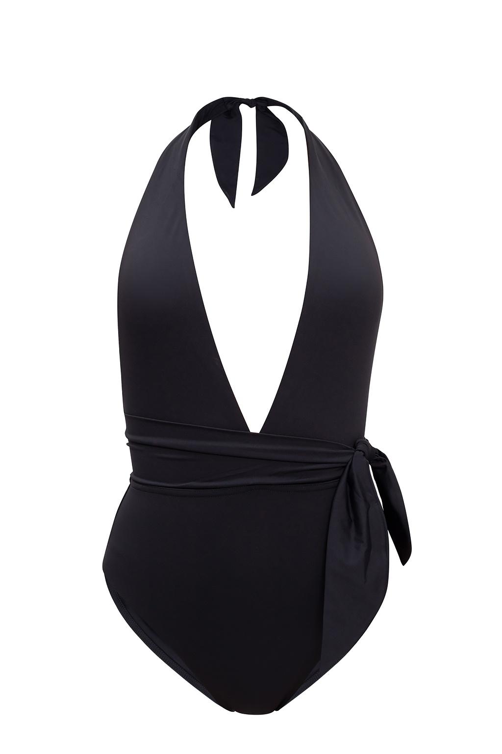 Zimmermann Lulu Plunge Onepiece Swimsuit in Black Lyst