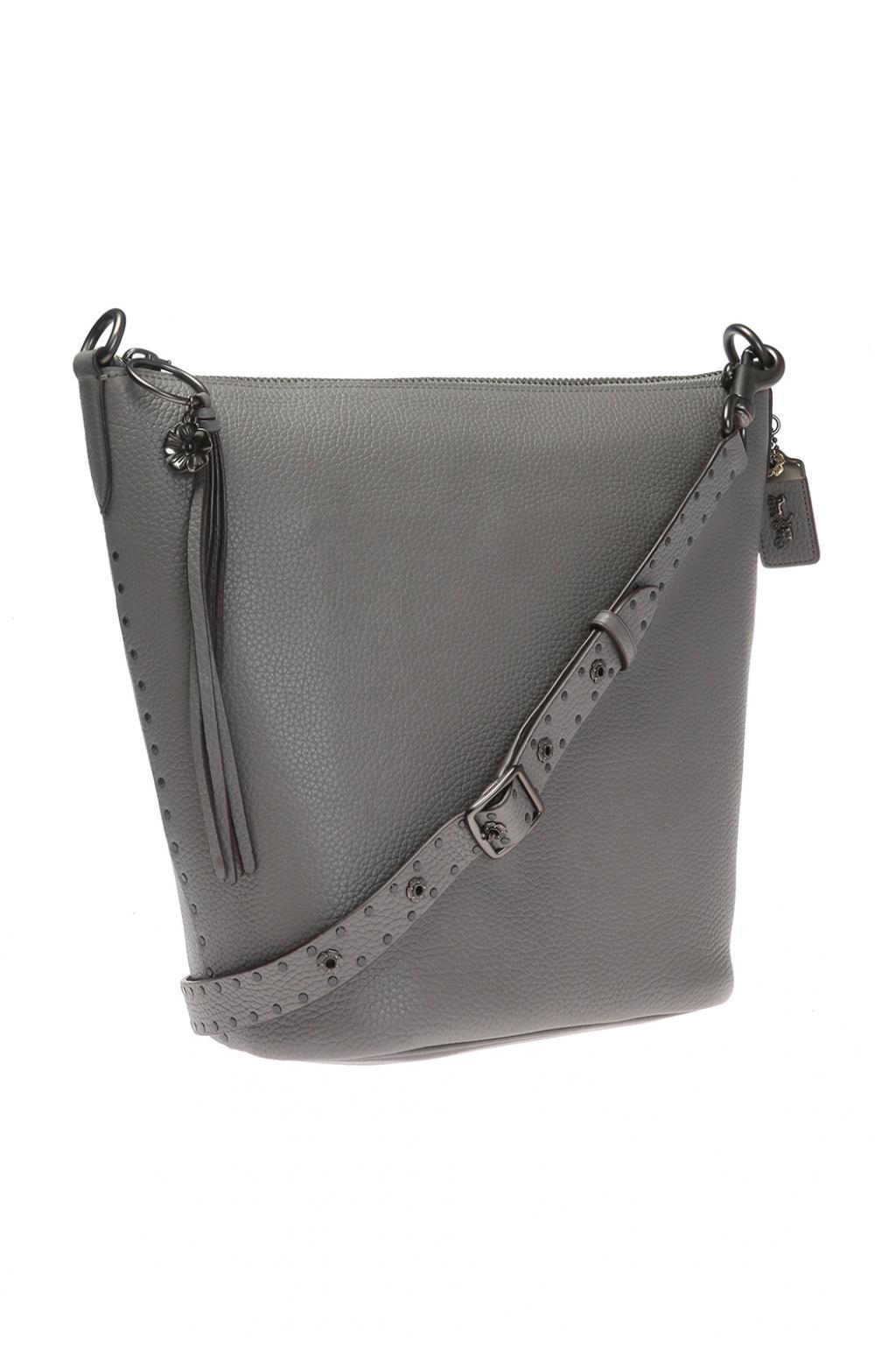 Coach grey hot sale shoulder bag