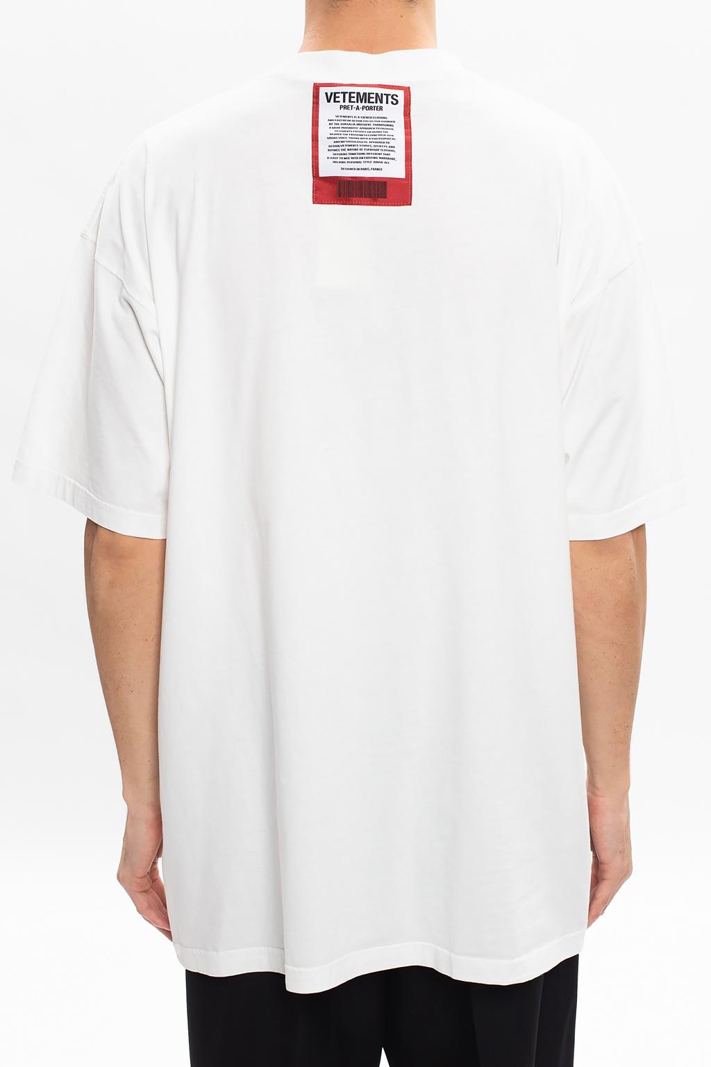 Vetements T-shirt With Logo in White for Men | Lyst