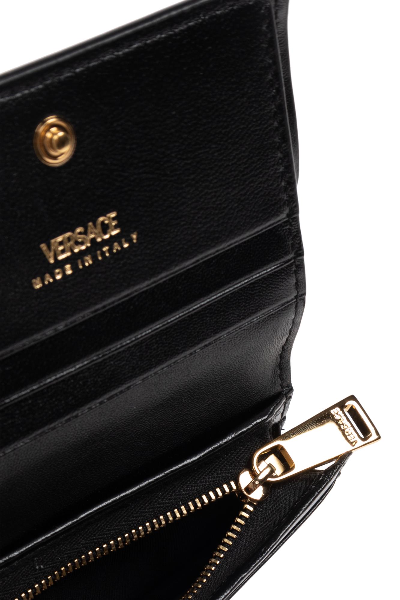 財布・小物その他 Versace Wallet On Chain - Leather - Black La Medusa leather wallet on chain in black - Versace | Mytheresa