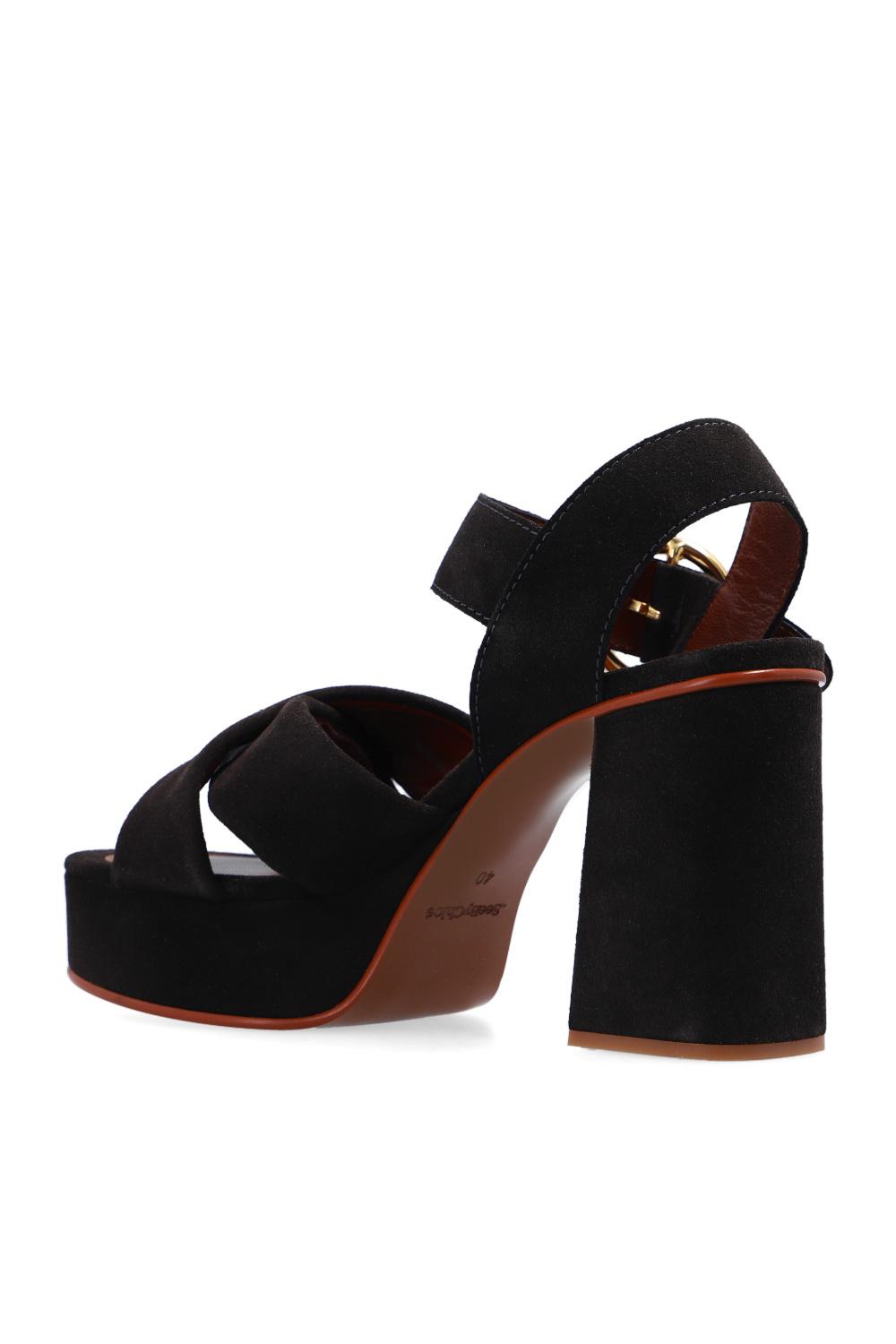 See By Chloé Platform Sandals in Brown | Lyst