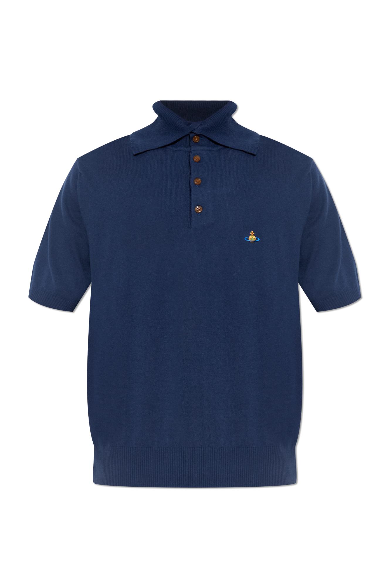 トップス vivienne westwood knit polo shirts Vivienne Westwood Knit Polo Pink | Mainline Menswear Canada