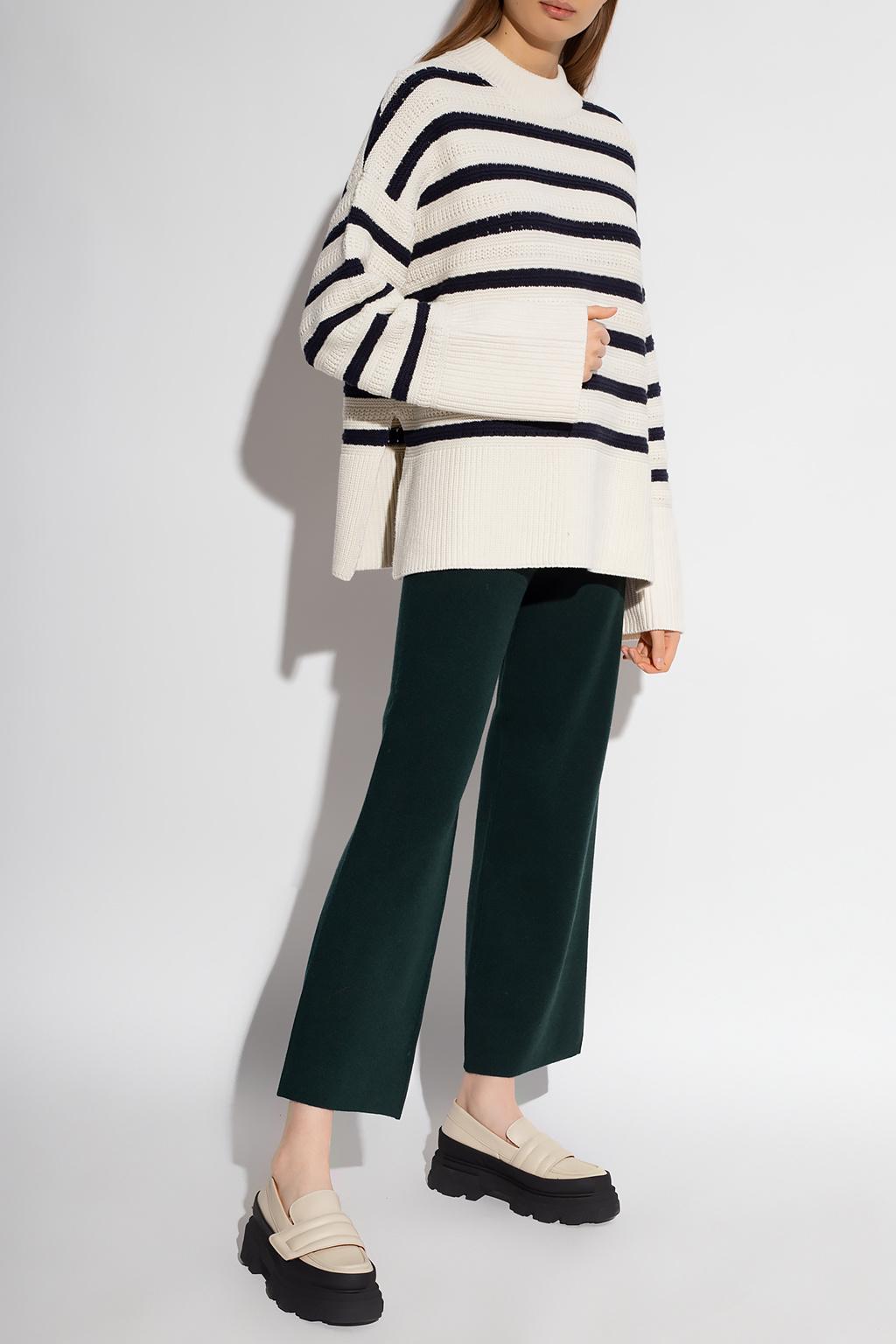 Samsøe & Samsøe 'raili' Striped Sweater in White | Lyst