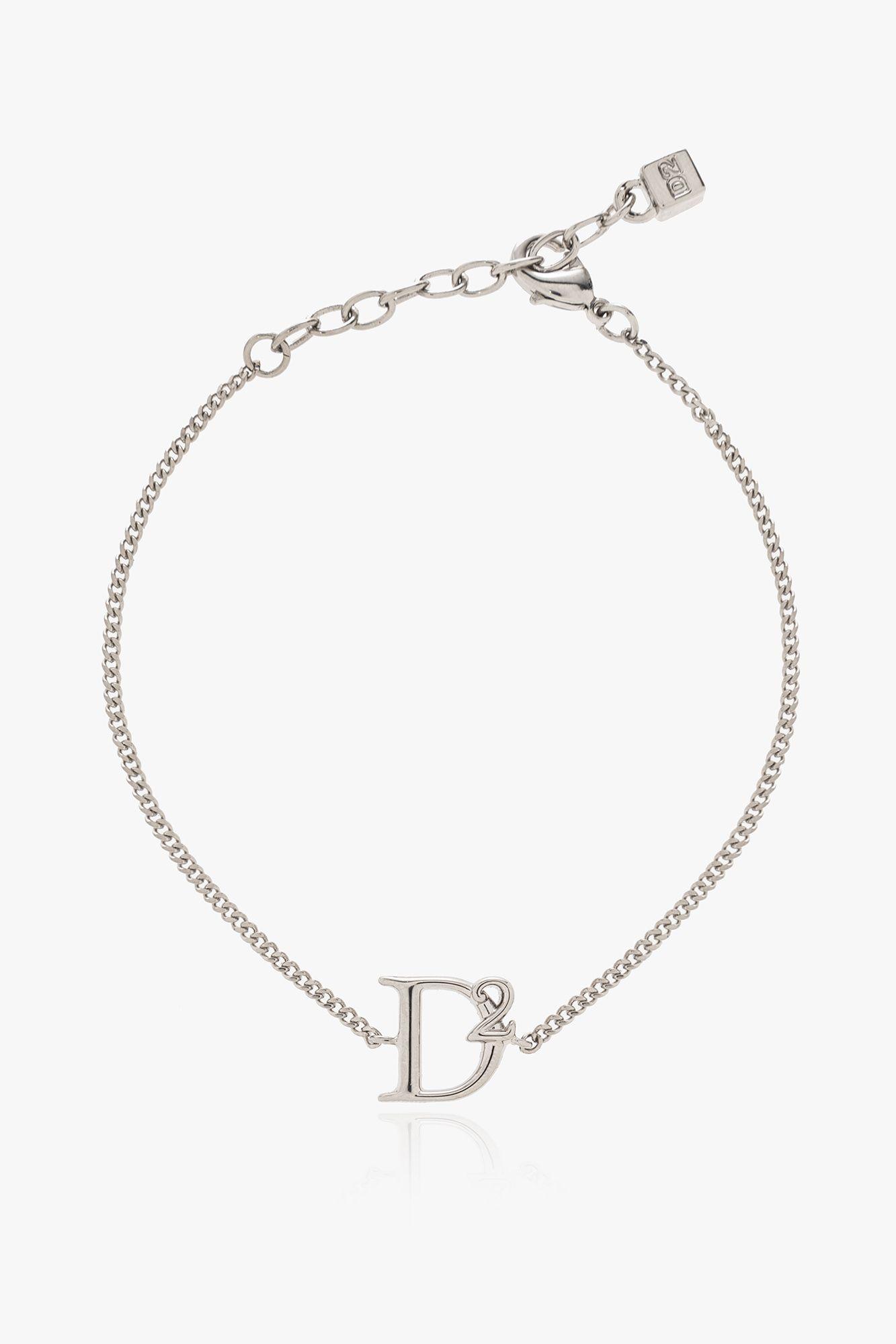 DSquared² Bracelet With Logo in White for Men | Lyst