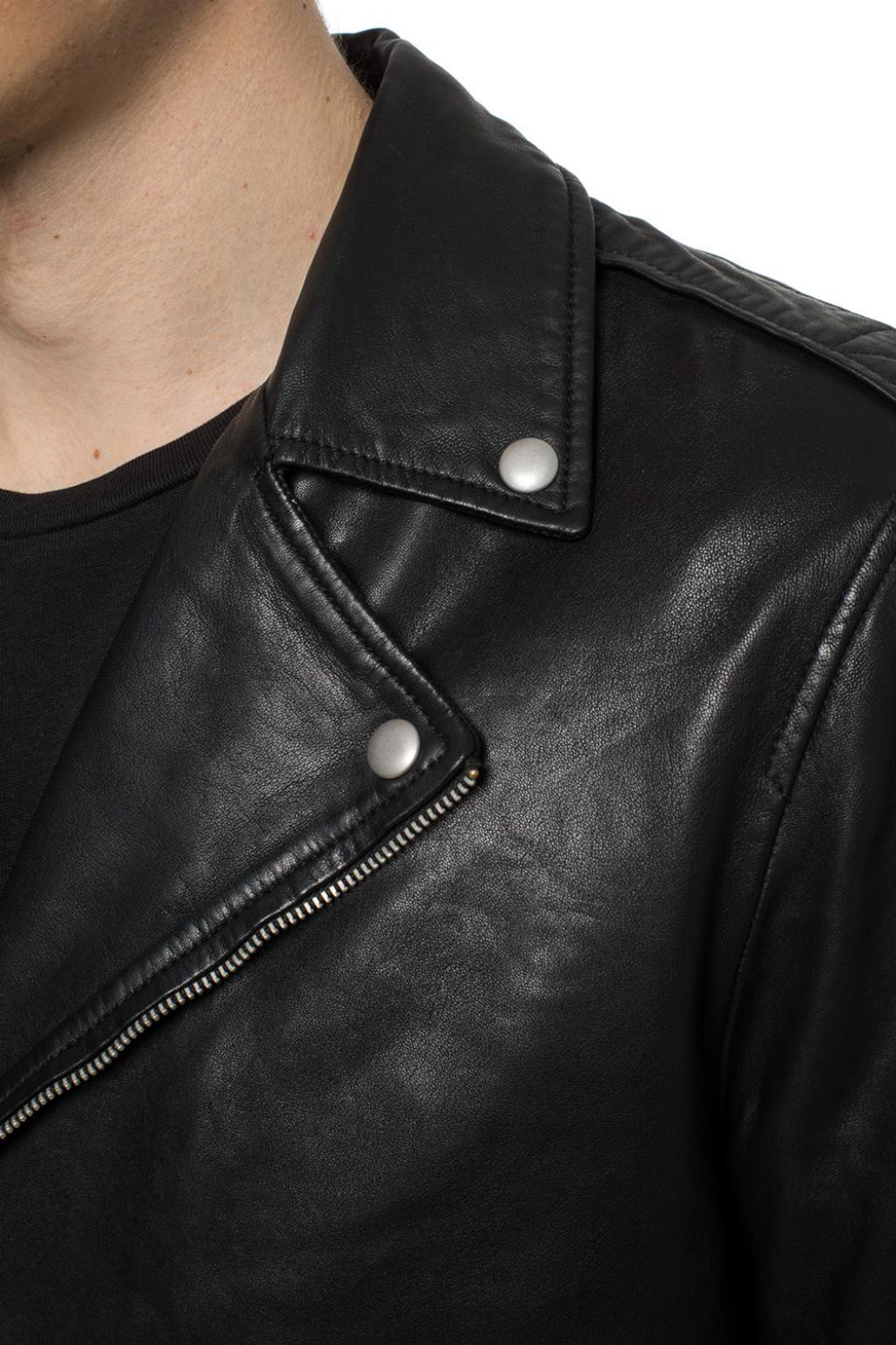 all saints ace leather jacket