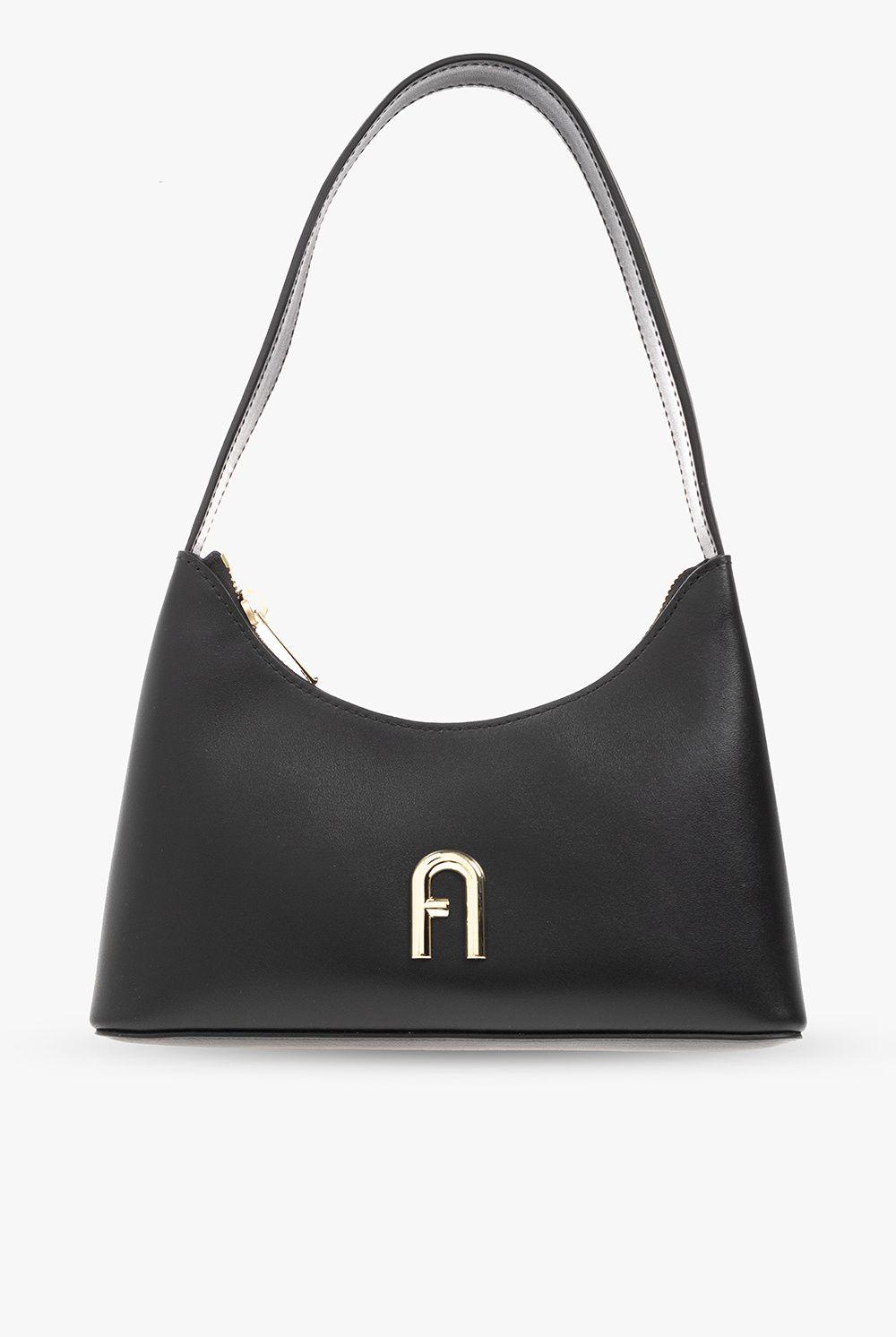 Furla 'diamante Mini' Hobo Shoulder Bag in Black | Lyst