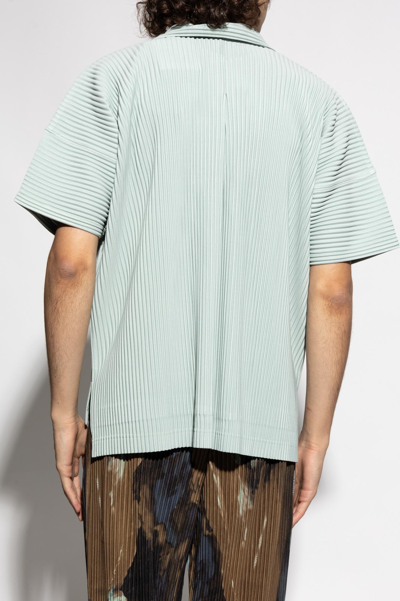 Green Homme Plissé Issey Miyake Shirts for Men | Lyst