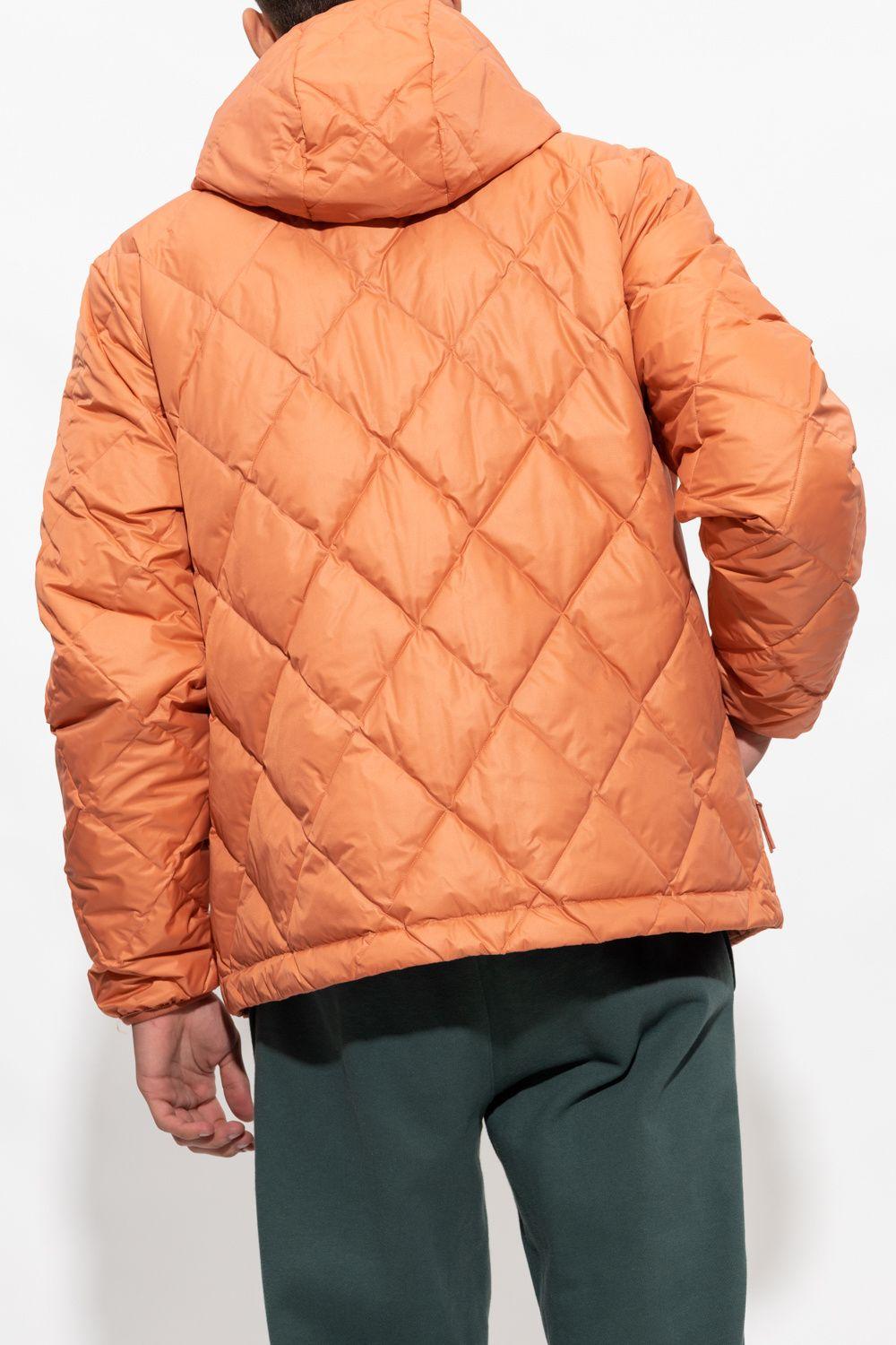 adidas Originals Down Jacket With Logo in Orange for Men | Lyst