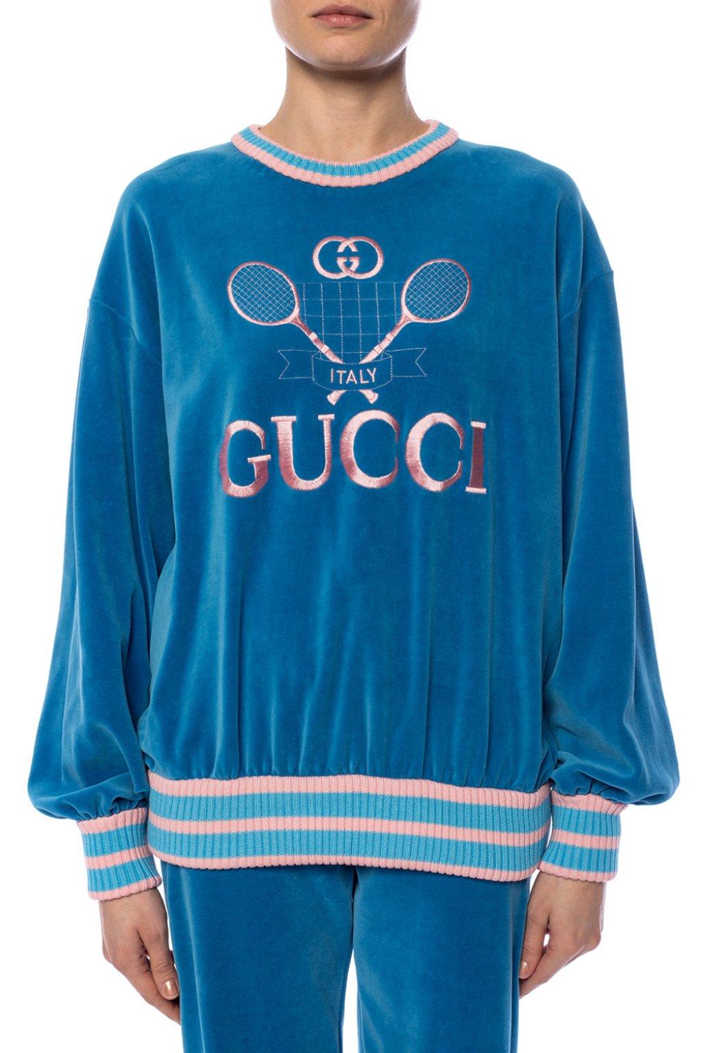 Gucci Sweatshirt With Tennis in Blue | Lyst