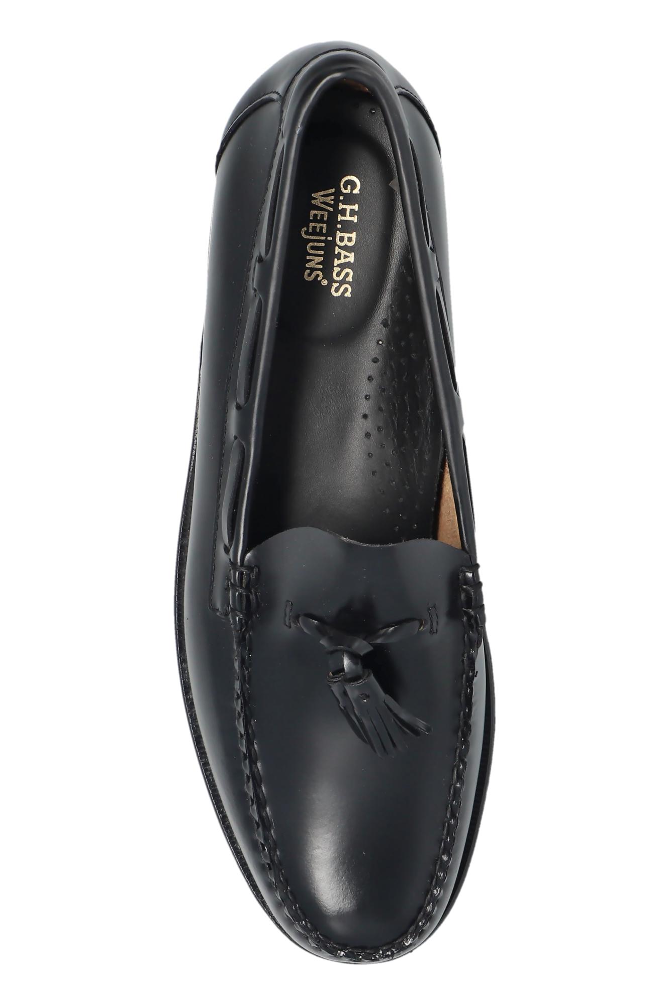 G. H. Bass Weejuns Mens Black Leather Larkin Slip On Tassel Loafers Size 10.5 EE Mens Lennox Weejuns® Tassel Loafer Black | G.H. Bass main image 3