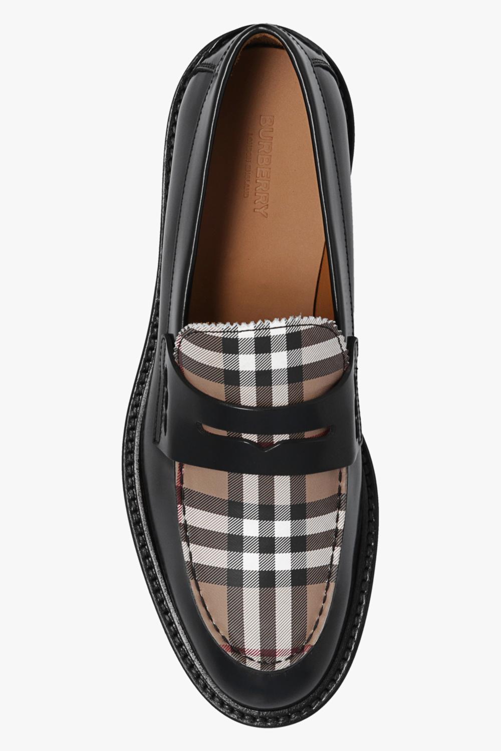 Burberry 'croftwood' Loafers in Black for Men | Lyst