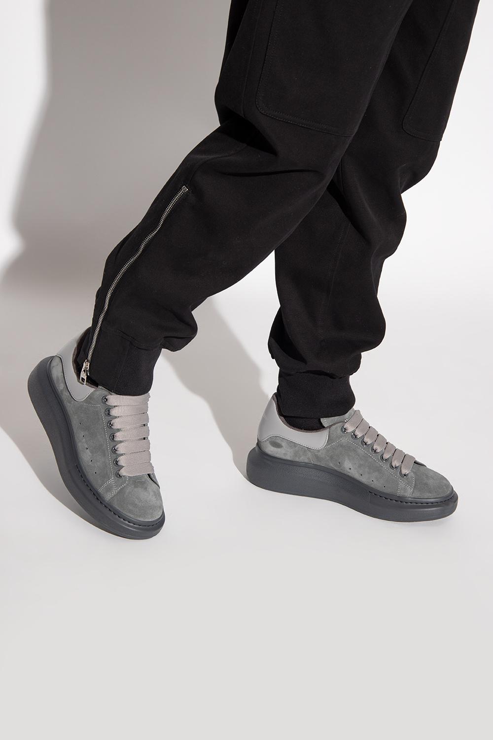 Alexander McQueen Suede Sneakers in Gray for Men | Lyst