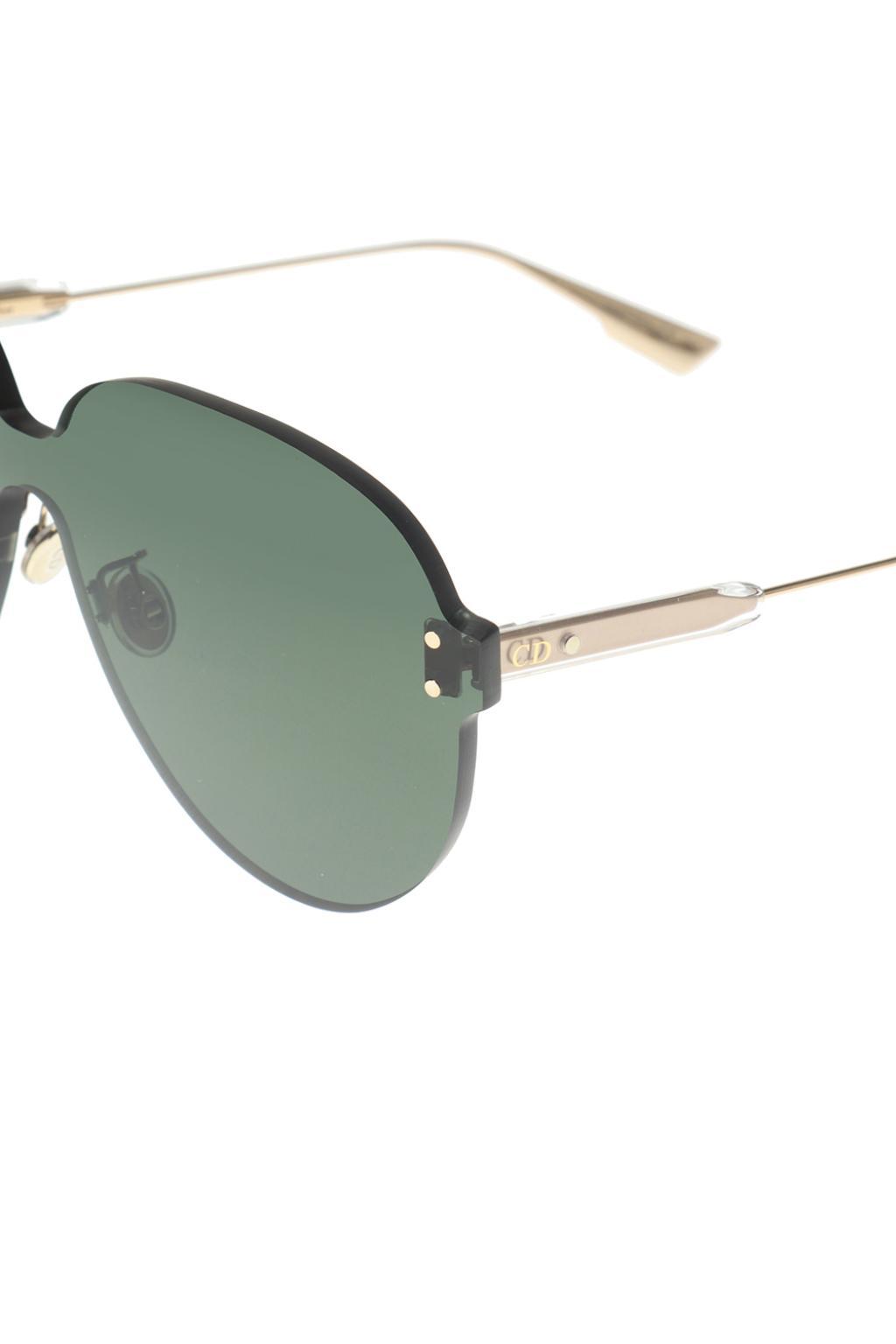 Dior 'color Quake 3' Sunglasses Green - Lyst