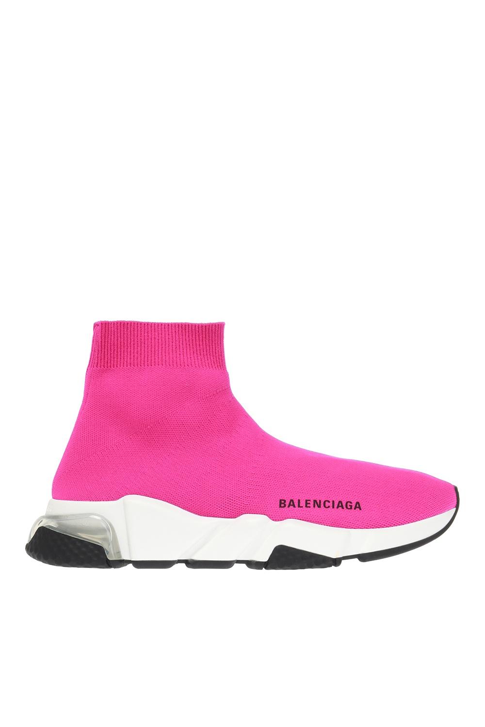 Overlevelse løg romantisk Balenciaga Women's Speed Knitted High-top Trainers in Pink | Lyst