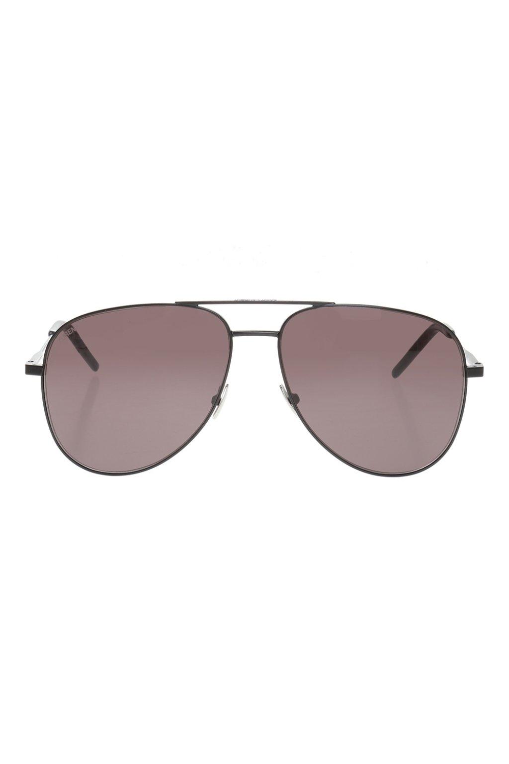 Saint Laurent 'classic 11' Sunglasses Silver in Metallic for Men - Lyst