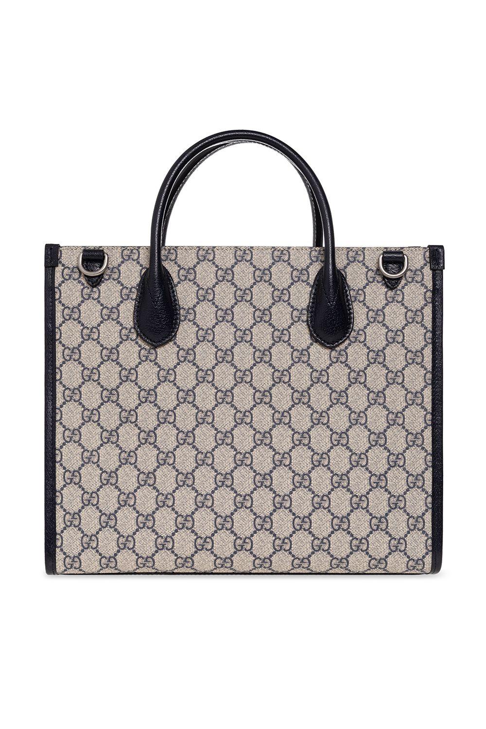 Gucci Shopper Bag From GG Supreme Canvas in Gray | Lyst