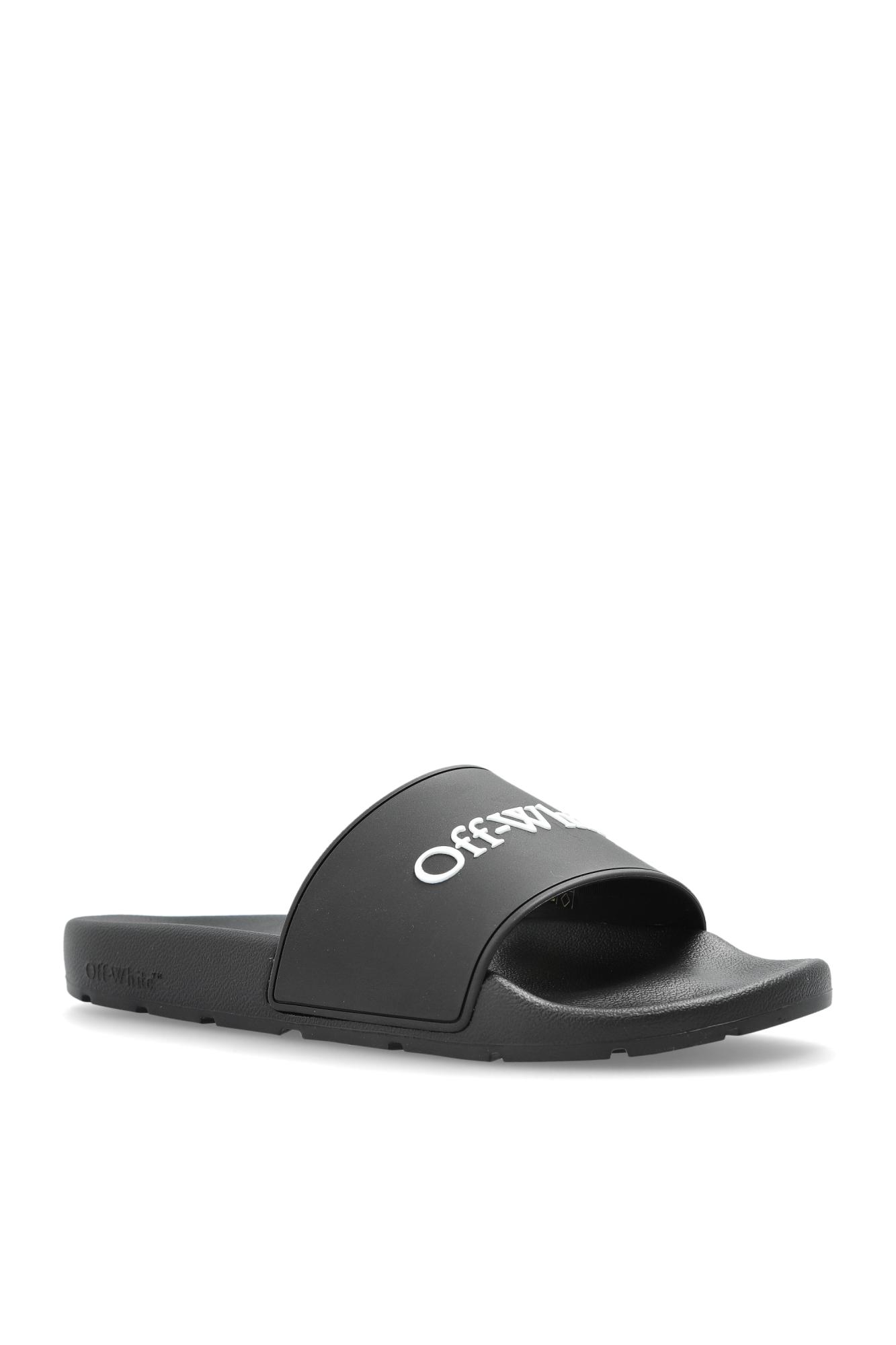 靴 Off White Meteo Cutout Slider Sandals 42 Off-White Meteor Cutout Rubber Slides | REVERSIBLE