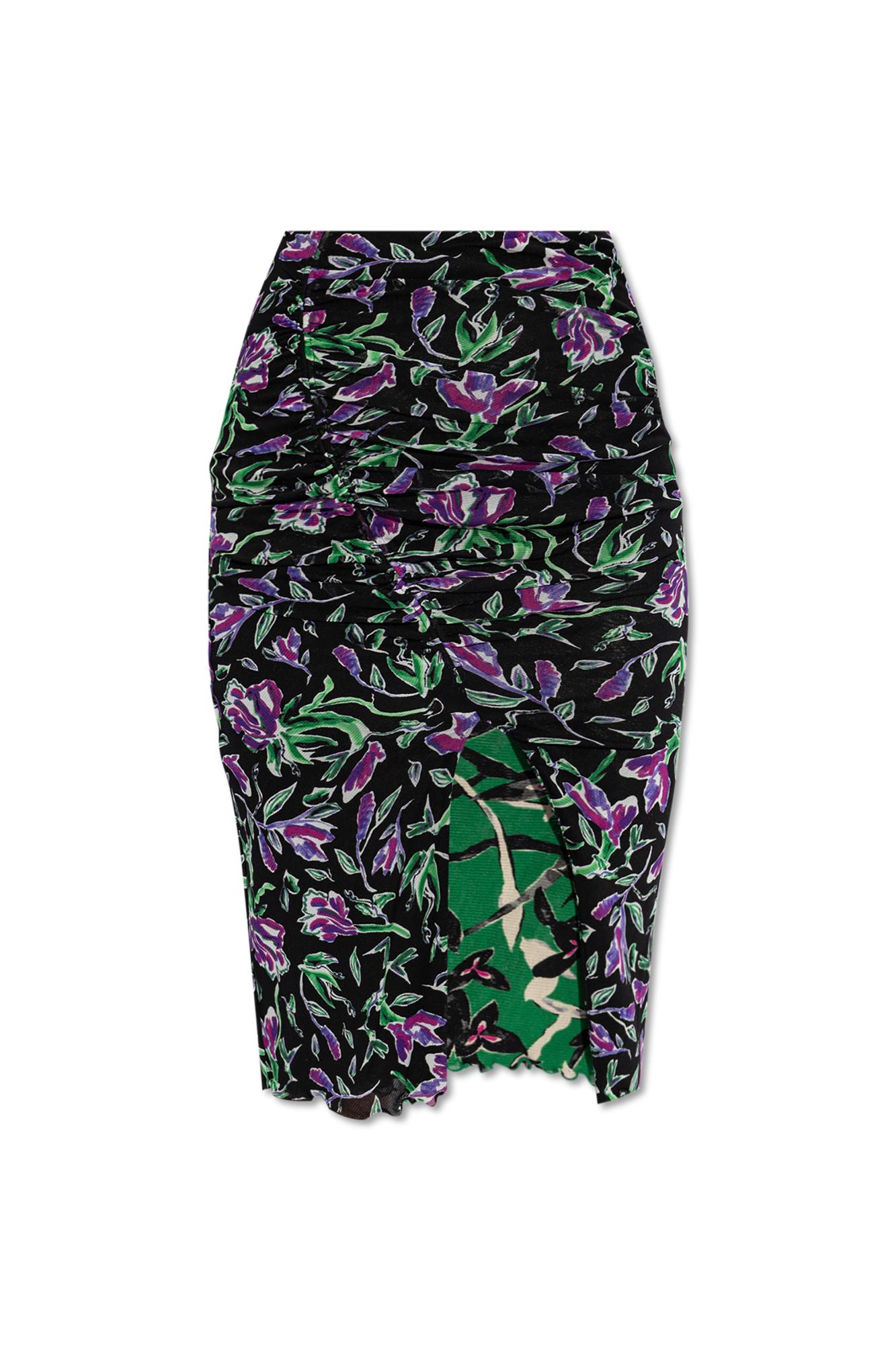 Dvf leopard print pencil skirt discount
