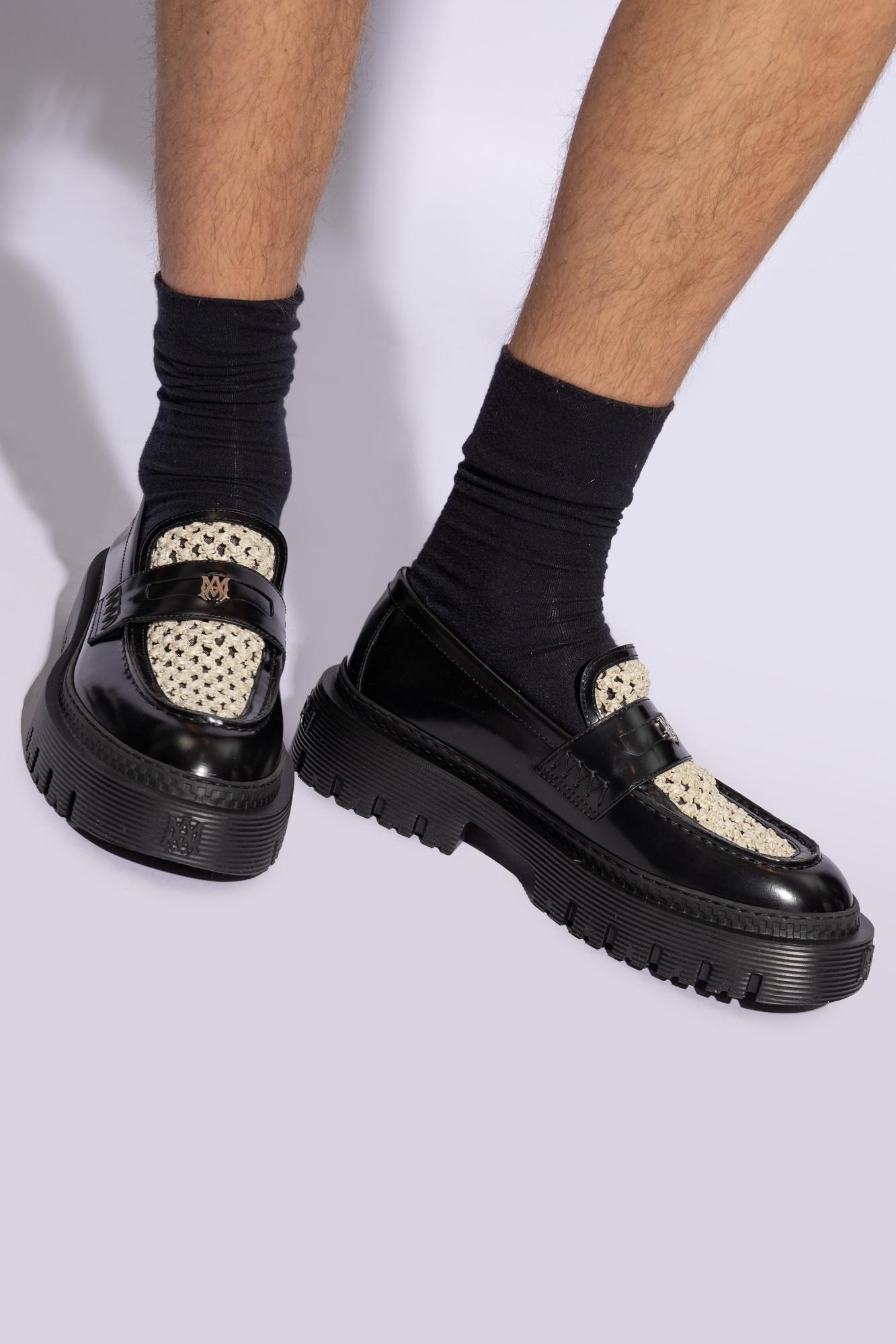 【関税込み】AMIRI ブラック Jumbo ローファー Amiri Jumbo Loafer in Black | FWRD