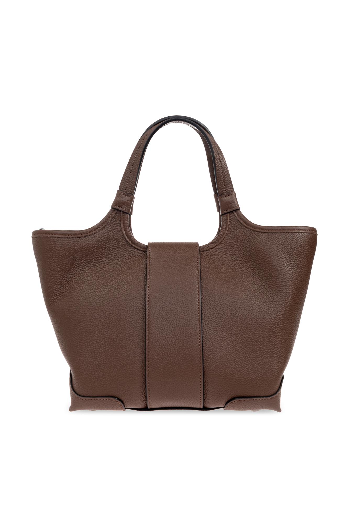 トートバッグ Roger Vivier Shopper Viv' Choc Medium Shopping Bag in leather Off White Woman