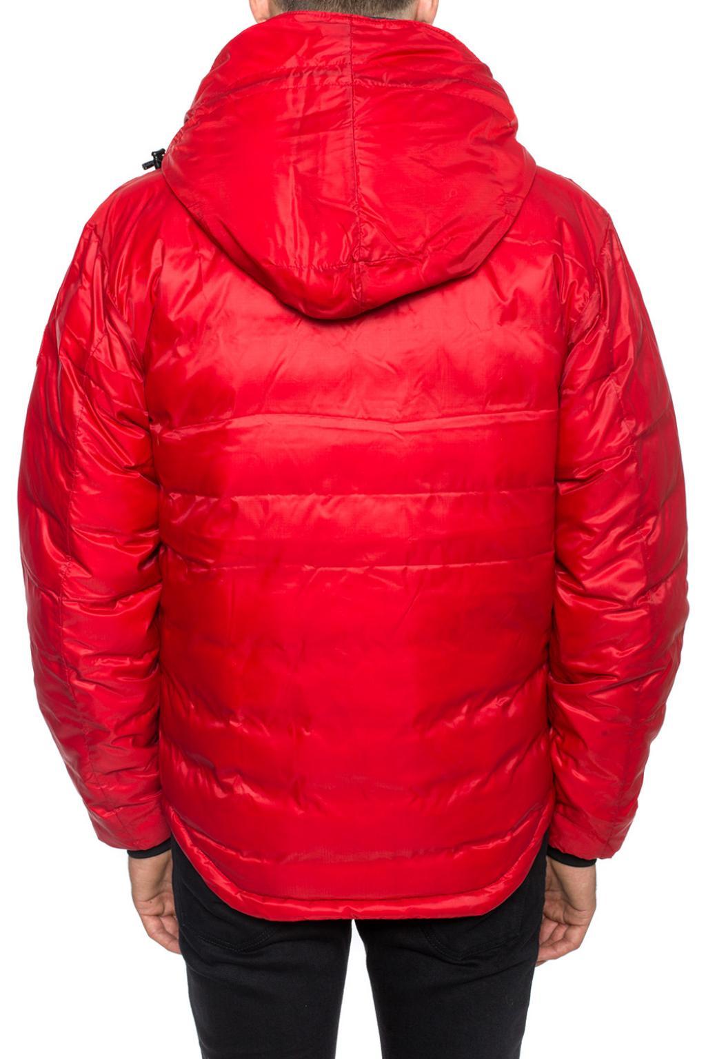 Canada Goose Goose 'lodge' Hooded Down Jacket in Red for Men - Lyst