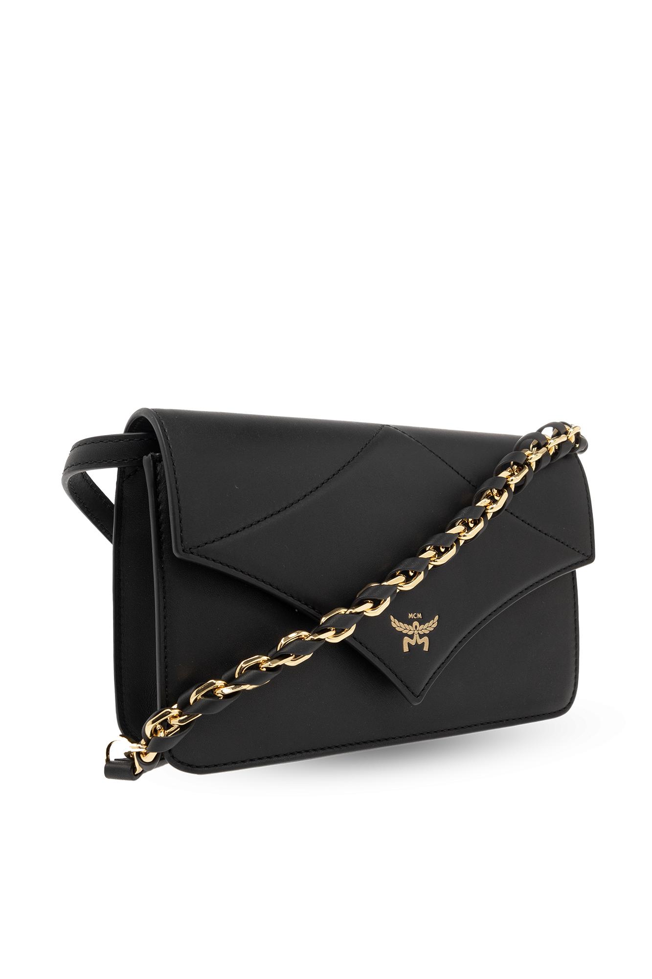 Mcm black shoulder bag cheap