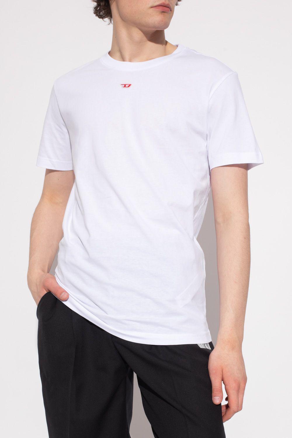 DIESEL 't-diegor-d' T-shirt With Logo in White for Men | Lyst