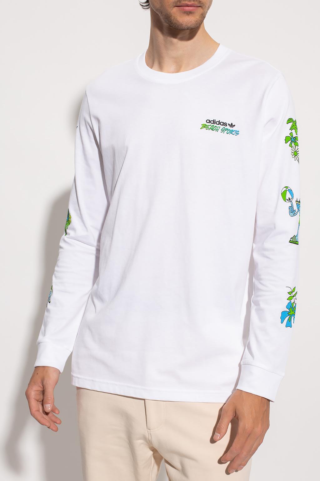 adidas Originals T-shirt With Long Sleeves in White for Men | Lyst