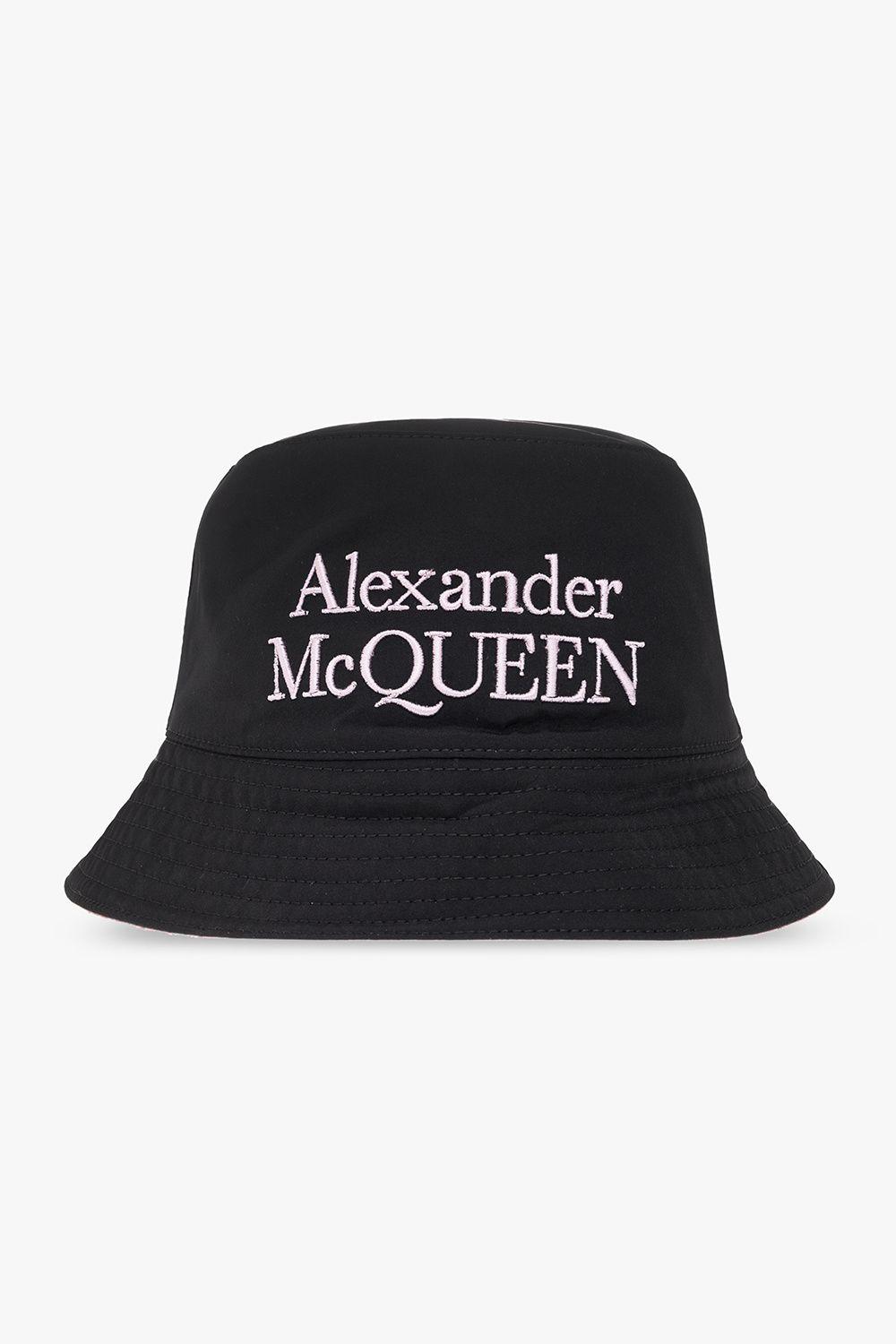 Alexander McQueen Reversible Bucket Hat With A Logo in Black | Lyst