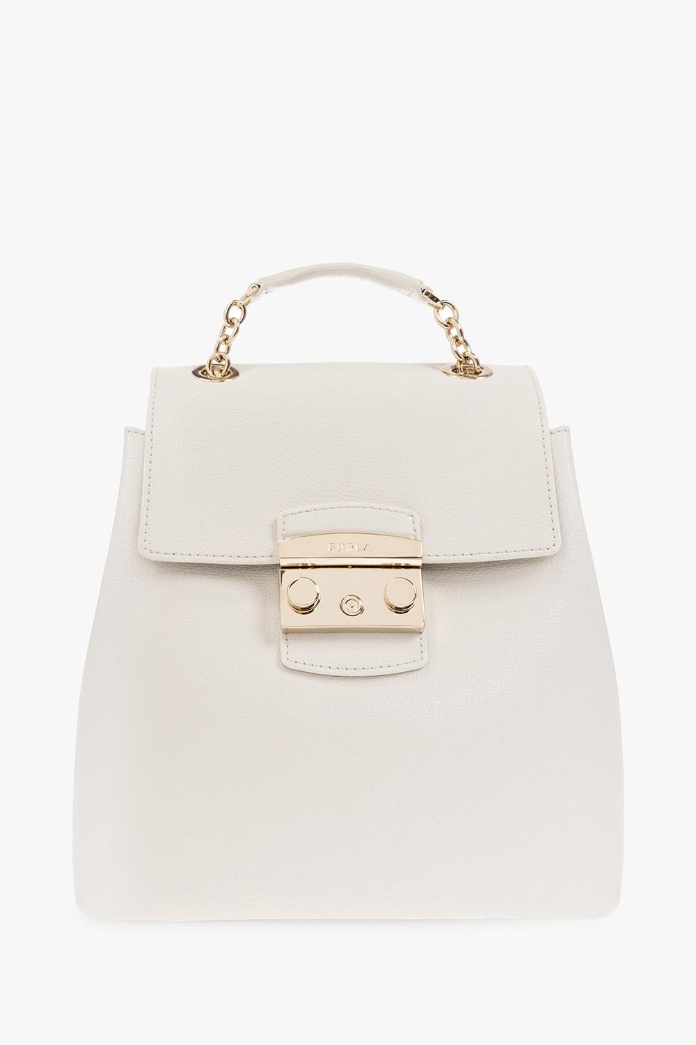 Furla 'metropolis Small' Leather Backpack in White | Lyst Canada