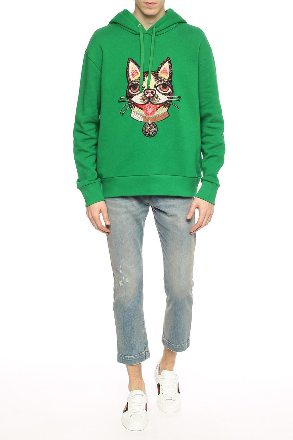 gucci green sweatshirt