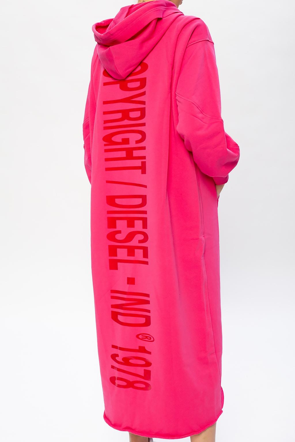 diesel pink moletom com capuz