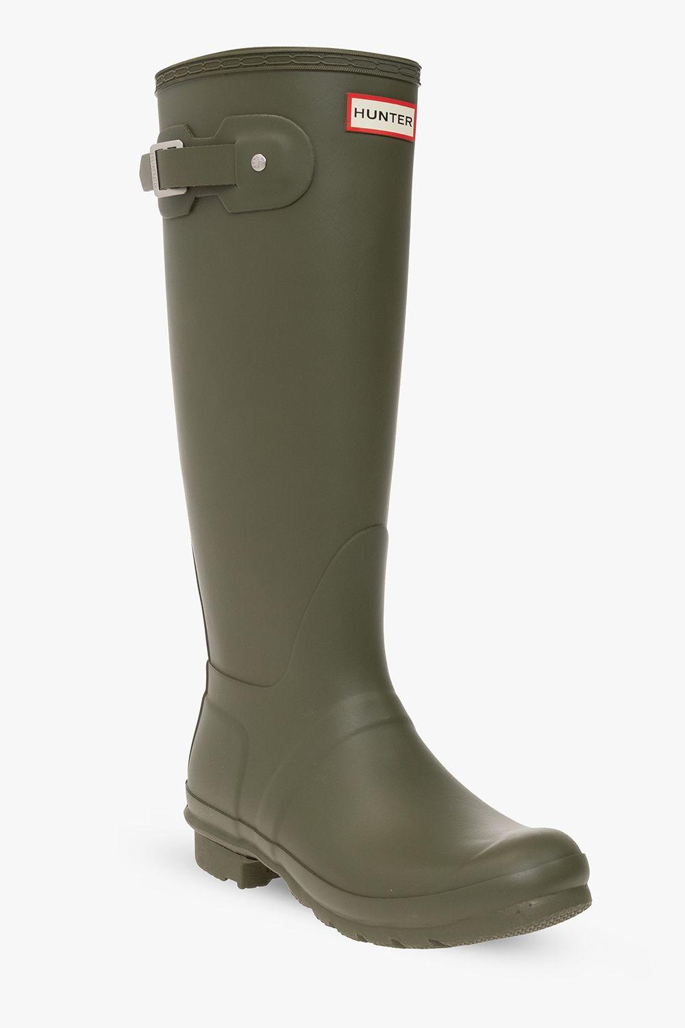 HUNTER 'original Tall' Rain Boots in Green | Lyst