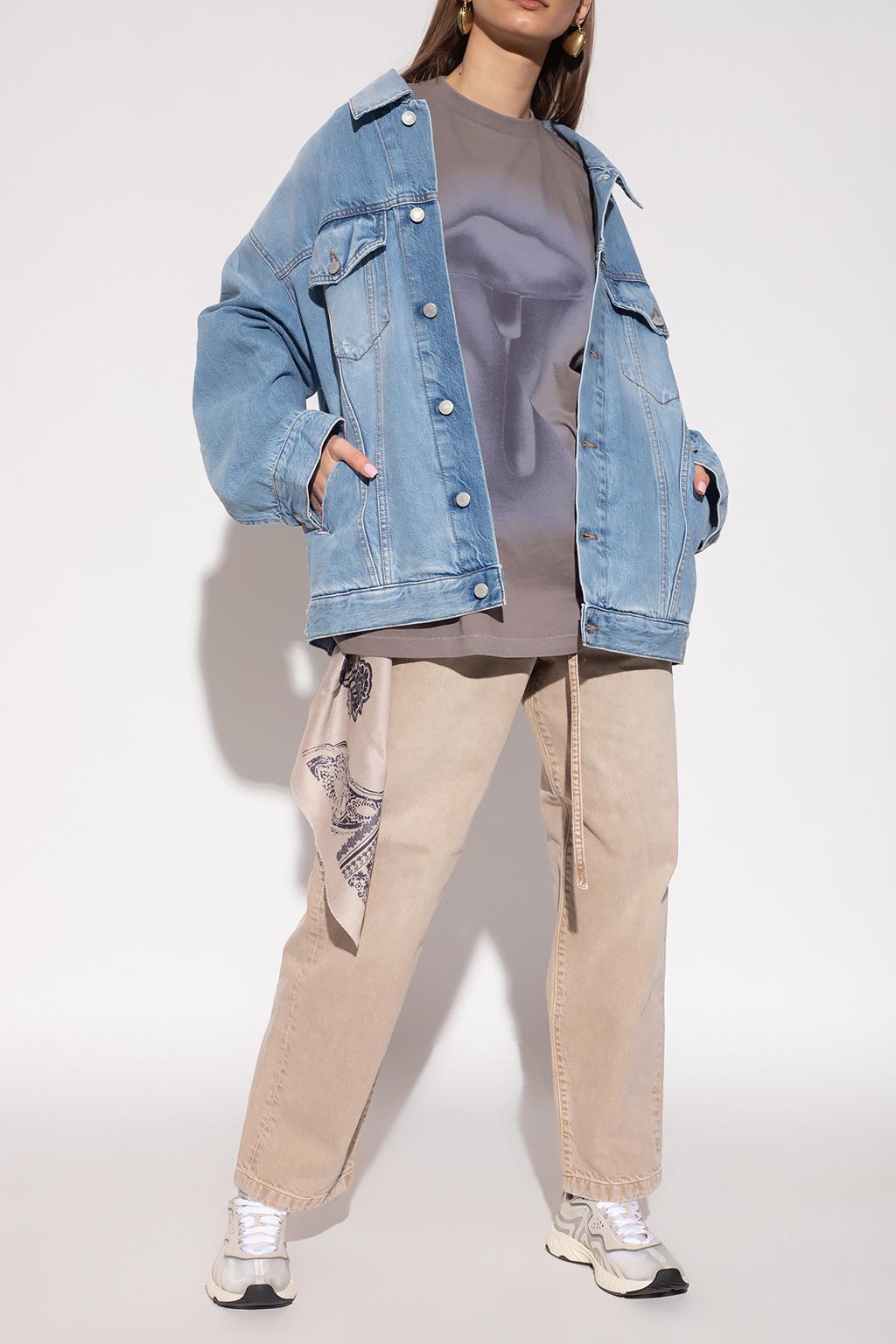 Acne Studios Oversize Denim Jacket in Blue | Lyst