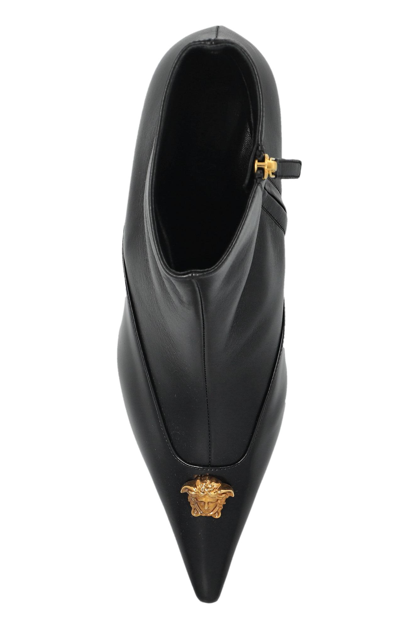 Versace Open Toe Boots for Women Lyst