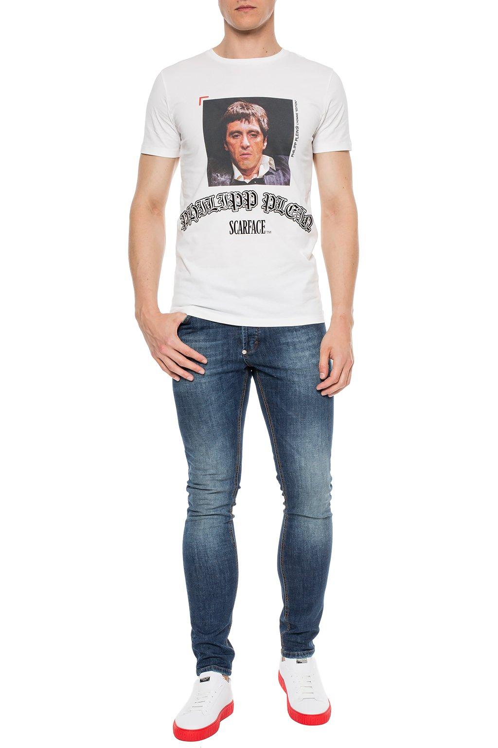 Tee-shirt Philipp Plein En Excellent état - Taille M - Couleur Beige - Pour Homme