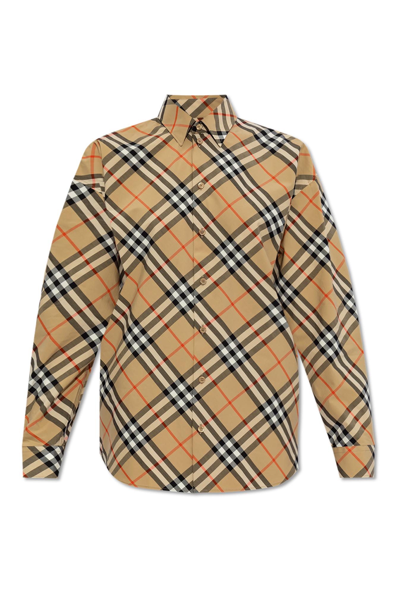 Burberry Check Shirt in Grey Lyst UK