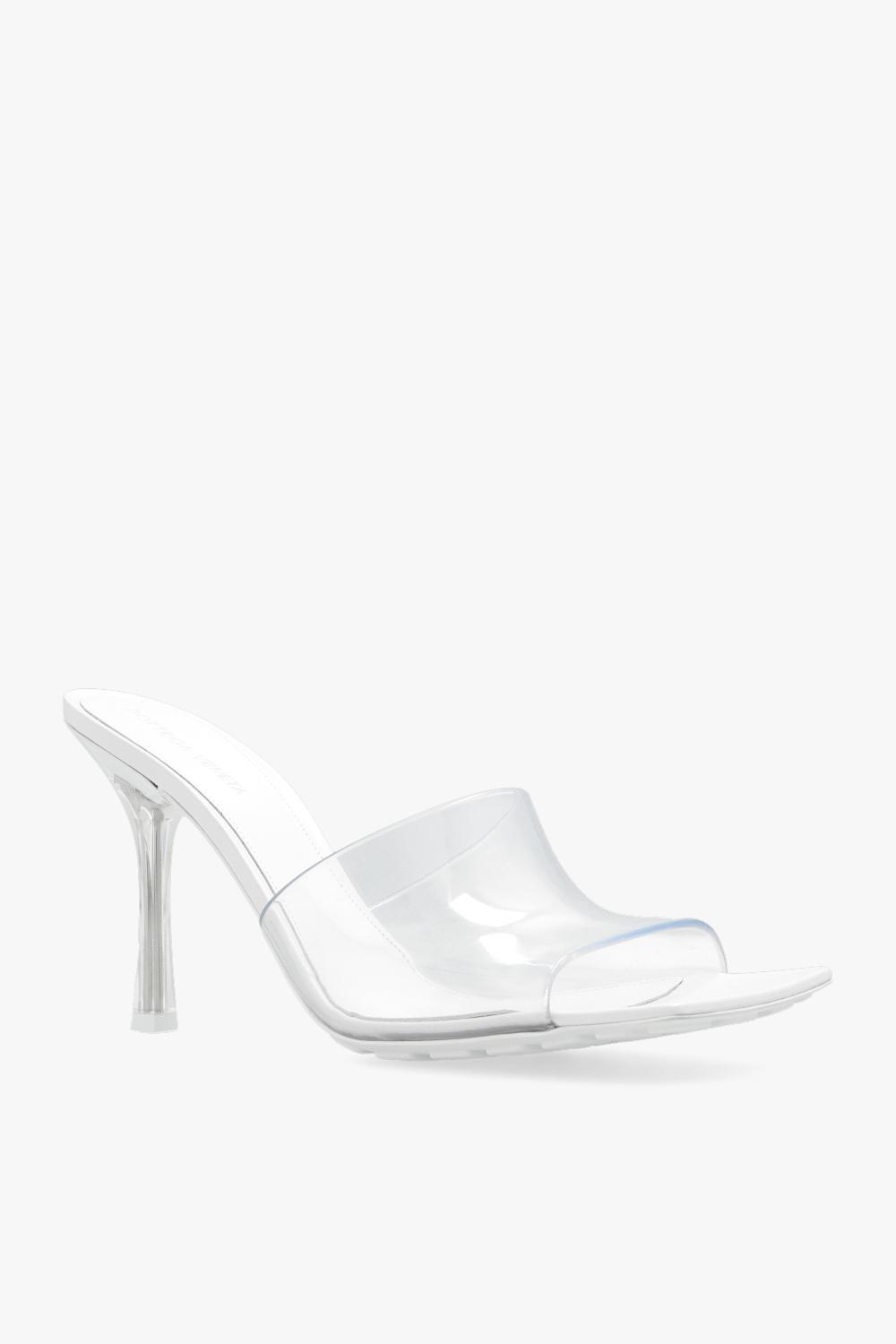 Bottega Veneta Rubber Stretch Mule in White Womens Shoes Heels Mule shoes 