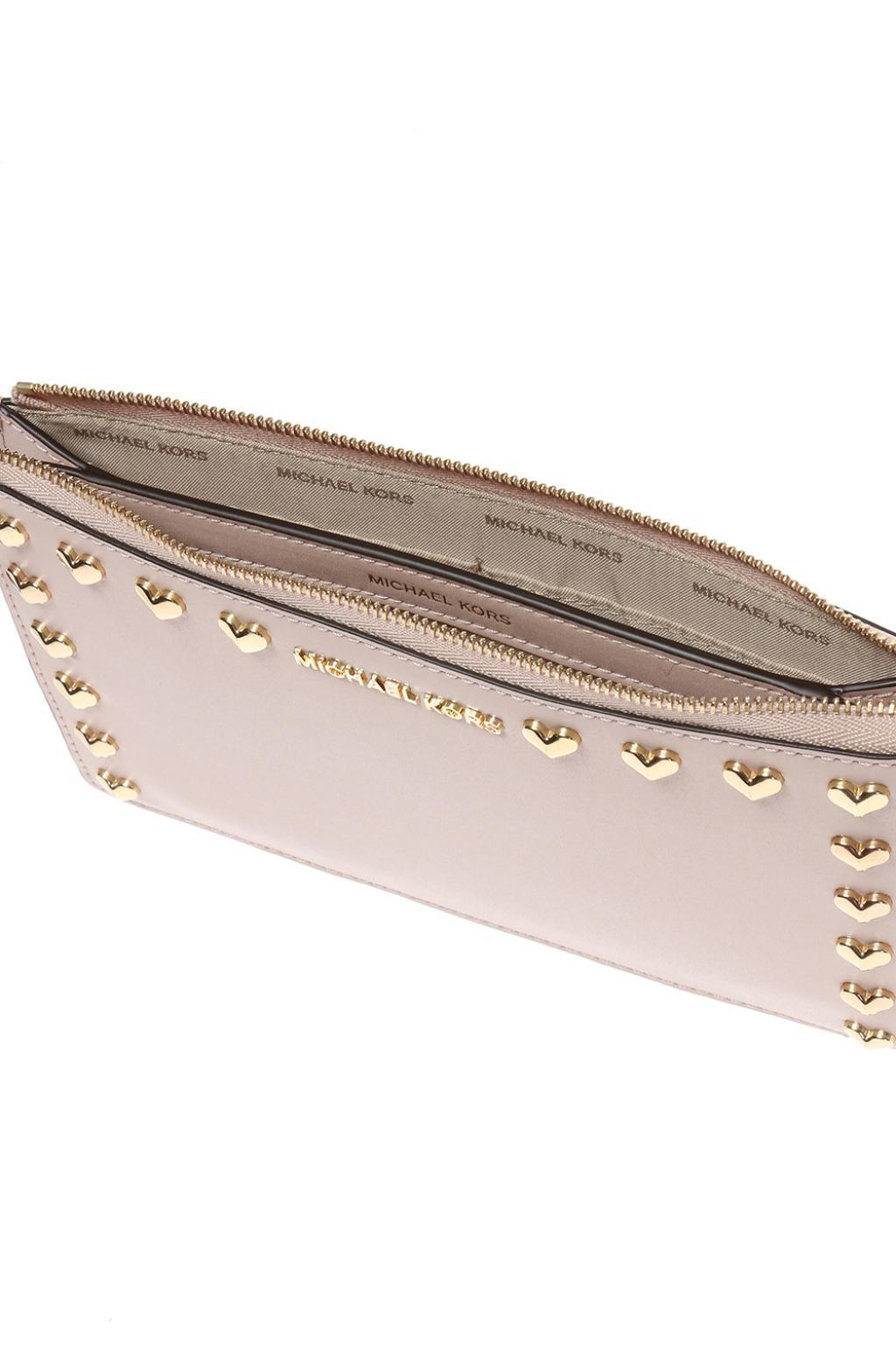 Michael kors studded clutch sale