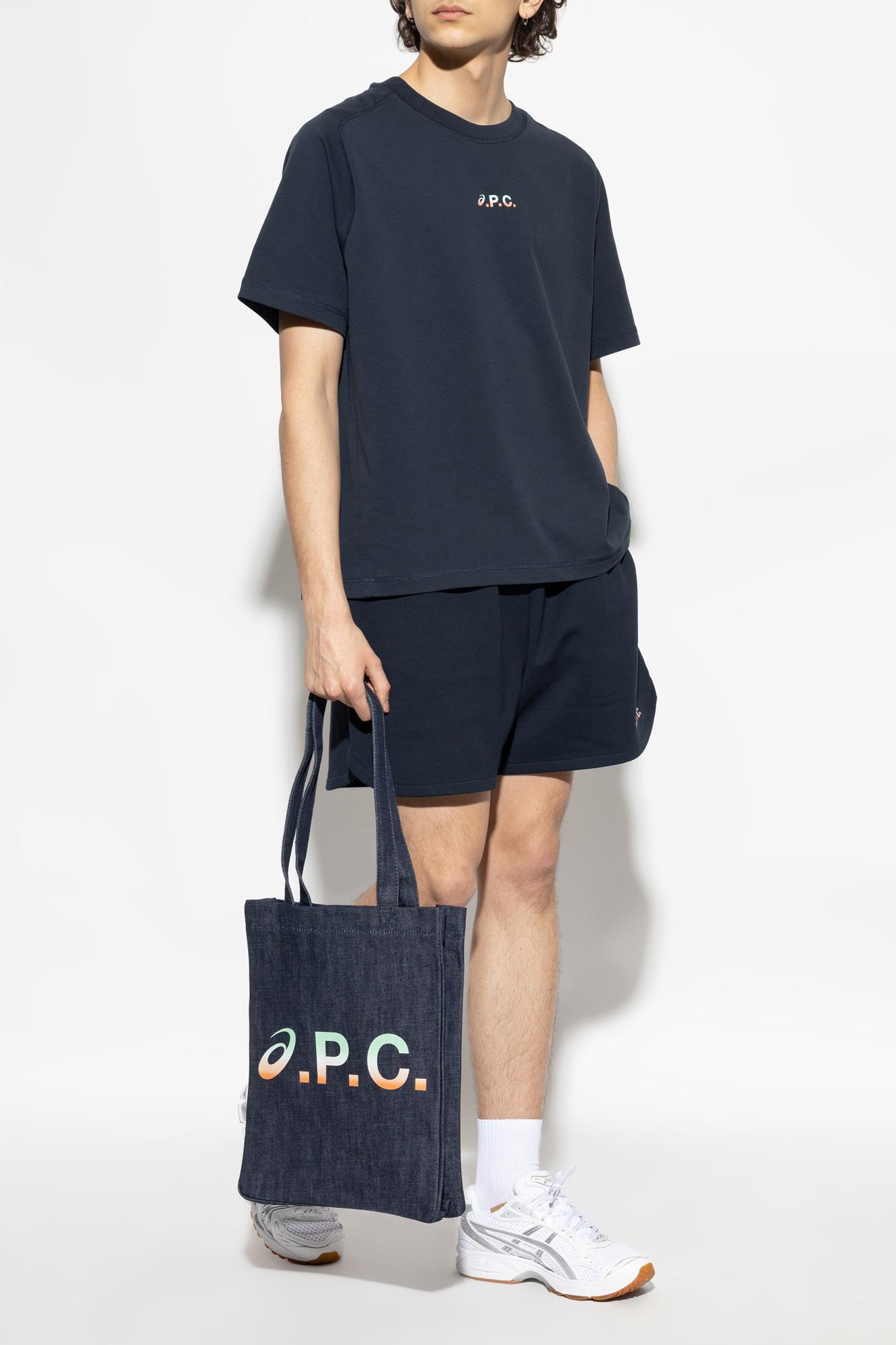 A.P.C. x Asics コラボ ロゴ スウェットシャツ A.P.C. X Asics in Blue for Men | Lyst
