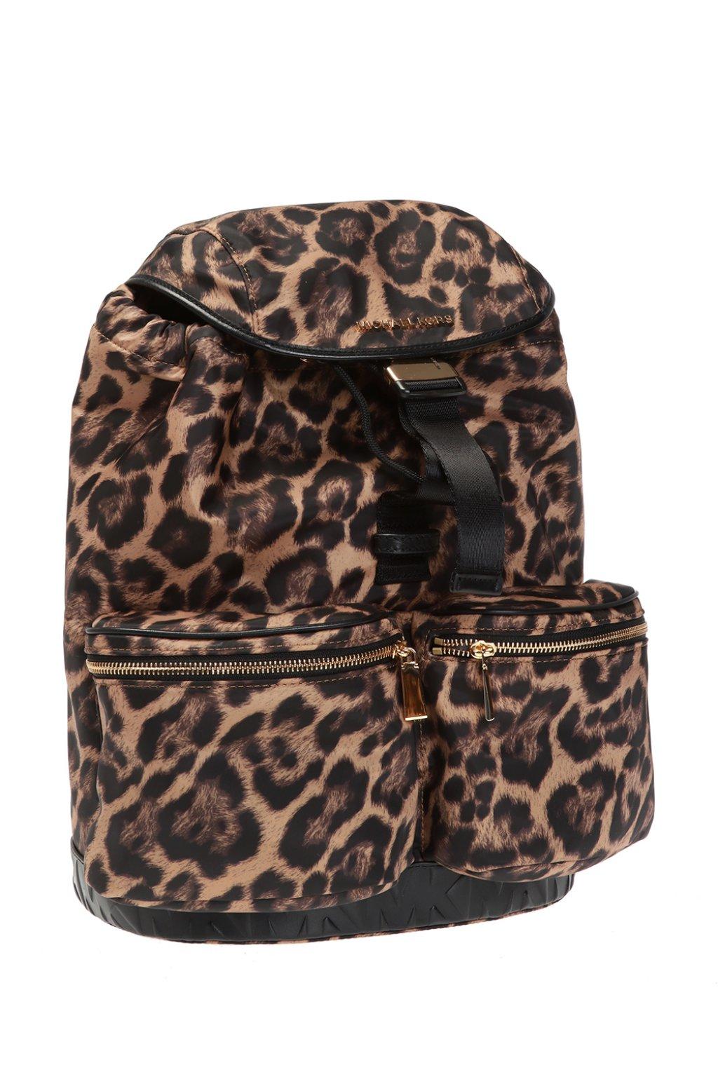 michael kors leopard print backpack