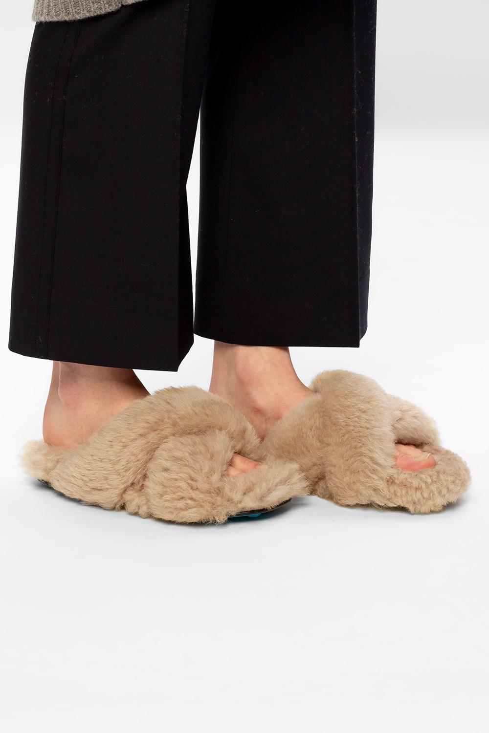 tan off white slides