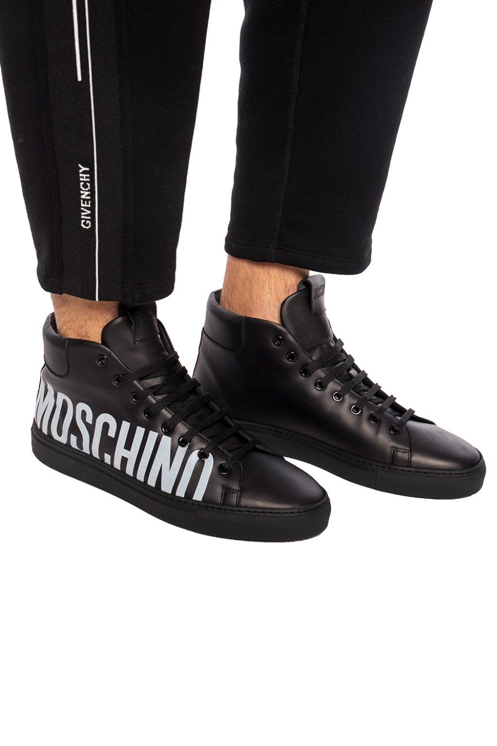 moschino high top sneakers