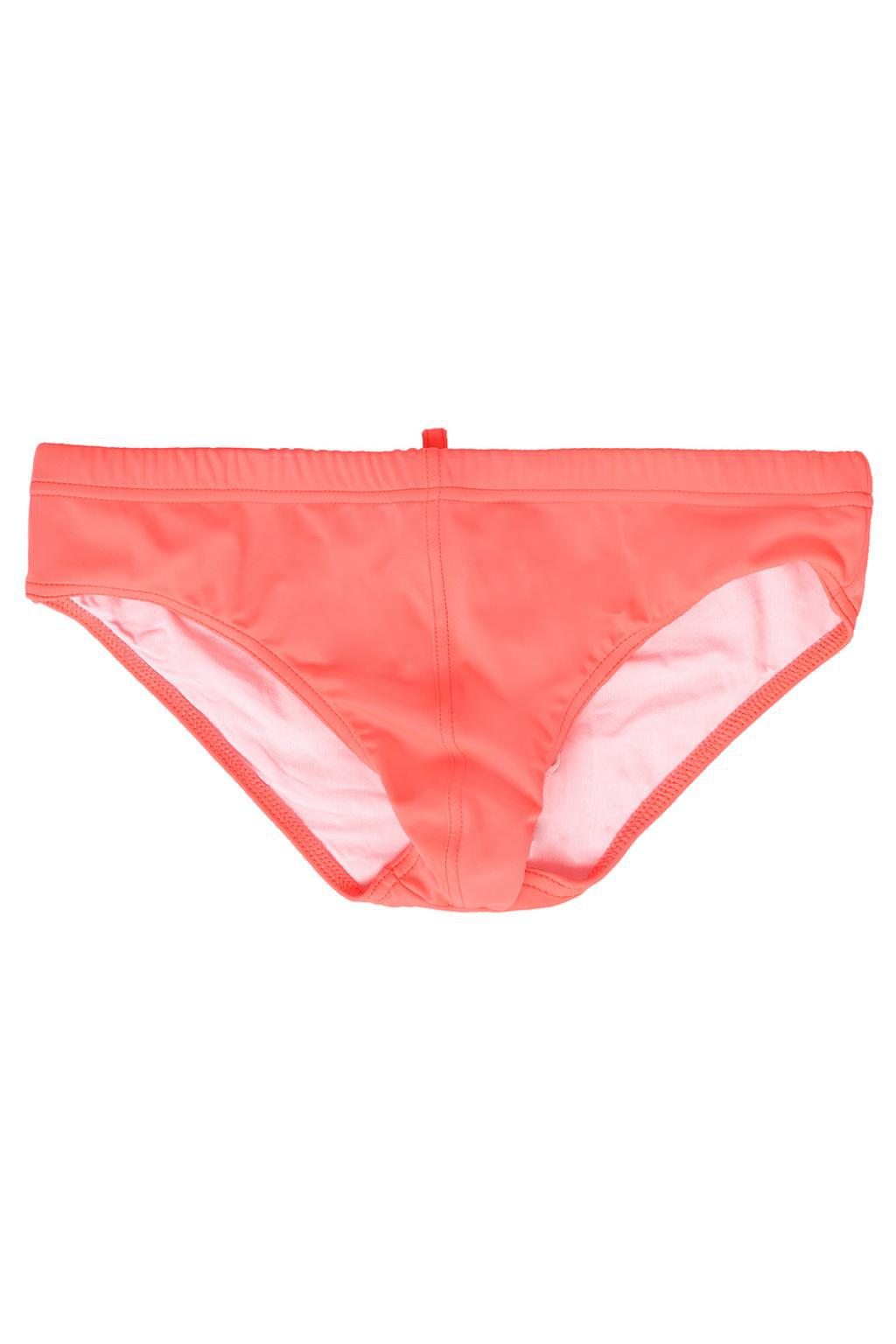 DSquared² Synthetic Printed Swim Trunks in Pink for Men - Lyst