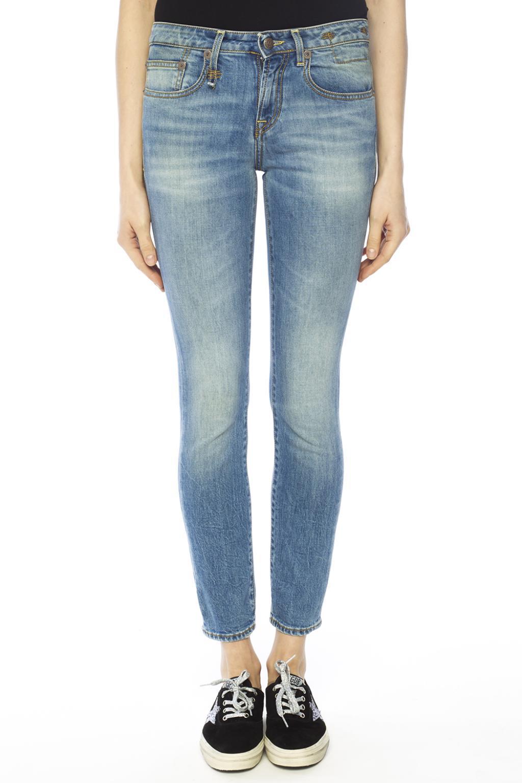 R13 Denim 'alison' Skinny Jeans in Blue - Lyst