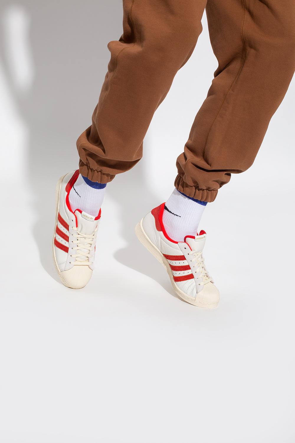 adidas Originals Leather 'superstar 82' Sneakers in Cream (Red) for Men |  Lyst