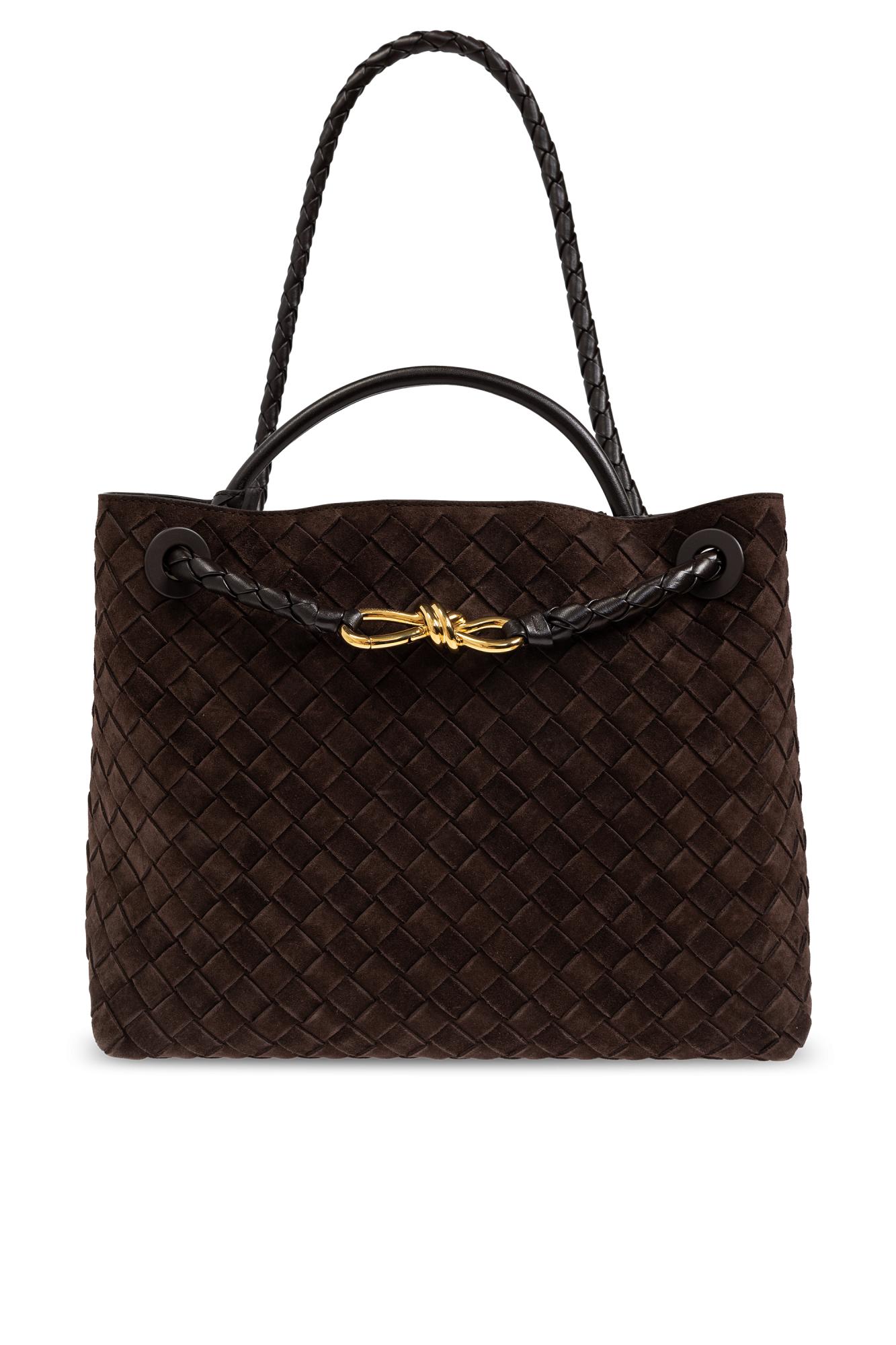 ショルダーバッグ・ポシェット BOTTEGA VENETA Bottega Veneta Jim Queen Small Shoulder Bag Bottega Veneta Jim Queen Small Black Leather Shoulder Bag