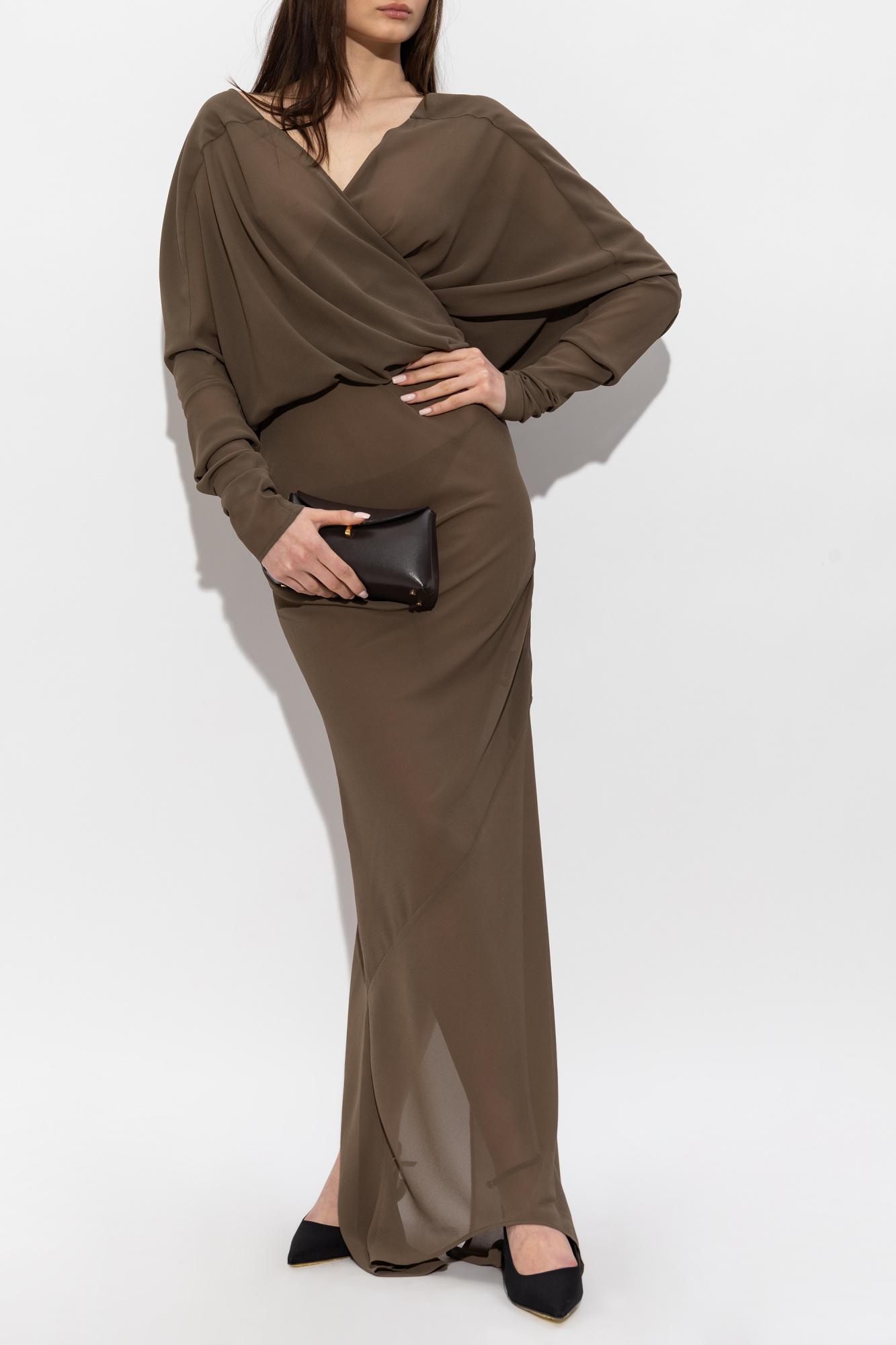 entire studios brown dress ENTIRE STUDIOS Dress Brown Viscose, Brown / M