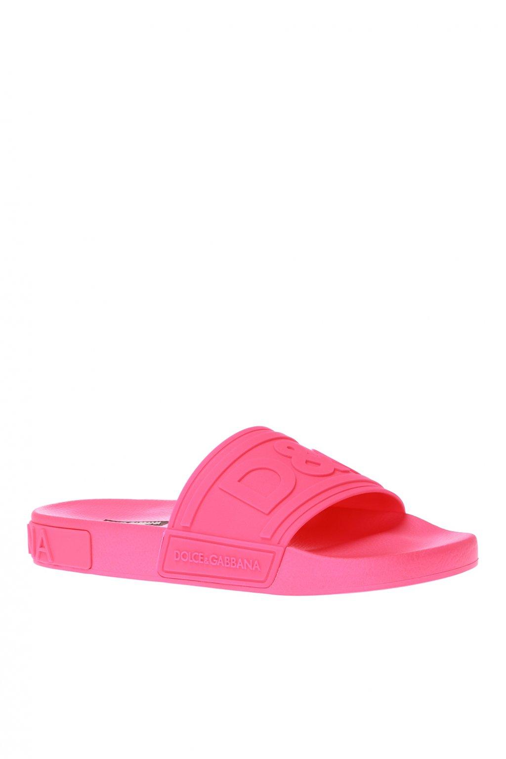 Dolce and gabbana pink slides clearance